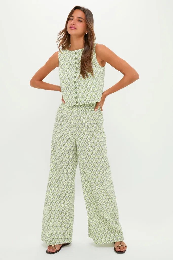 Pale Green Trellis Floral Addy Pants sold by Tuckernuck product image thumbnail 5