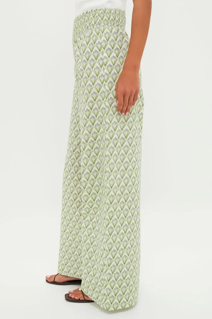 Pale Green Trellis Floral Addy Pants sold by Tuckernuck product image thumbnail 3