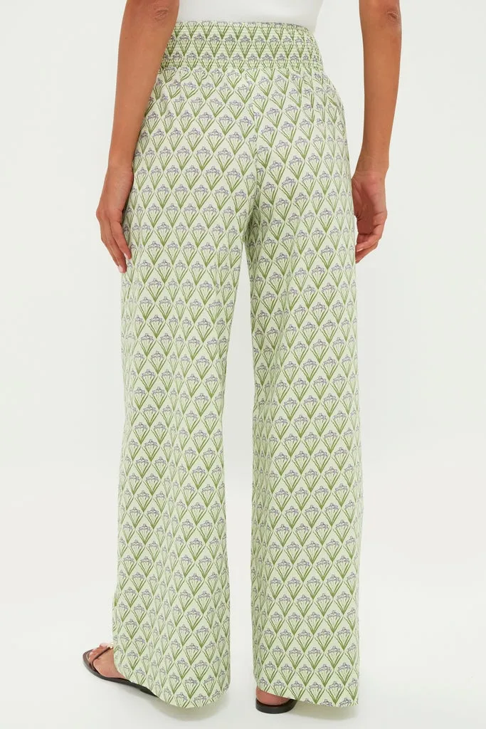 Pale Green Trellis Floral Addy Pants sold by Tuckernuck product image thumbnail 4