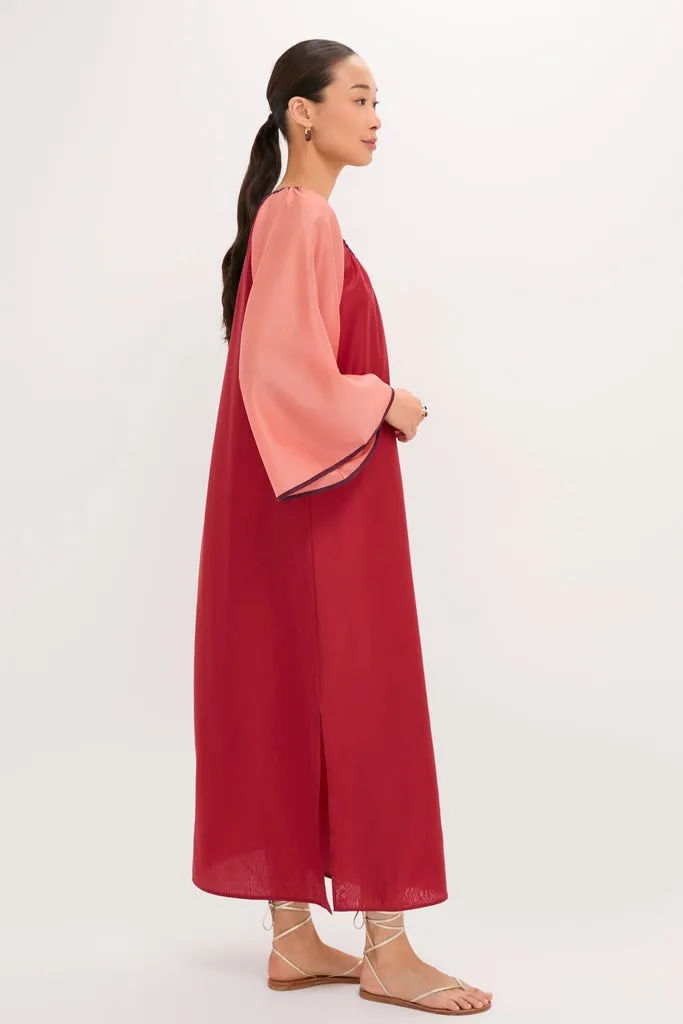 Terracotta Colorblock Organza Zola Maxi Dress sold by Tuckernuck product image thumbnail 5