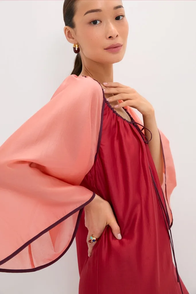 Terracotta Colorblock Organza Zola Maxi Dress sold by Tuckernuck product image thumbnail 3