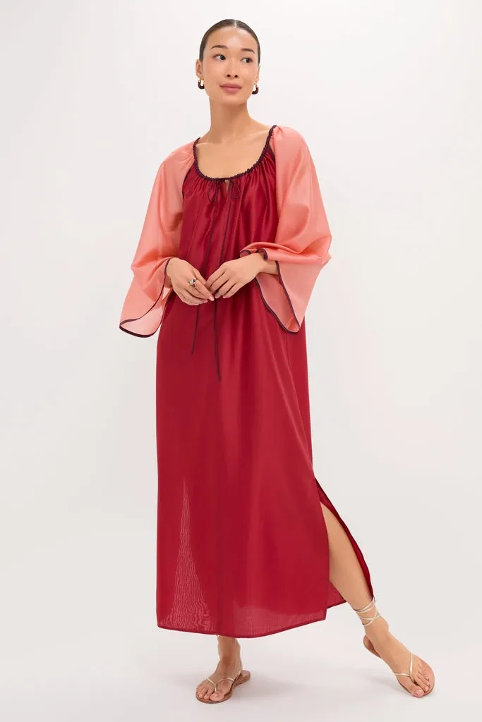Terracotta Colorblock Organza Zola Maxi Dress sold by Tuckernuck product image thumbnail 2