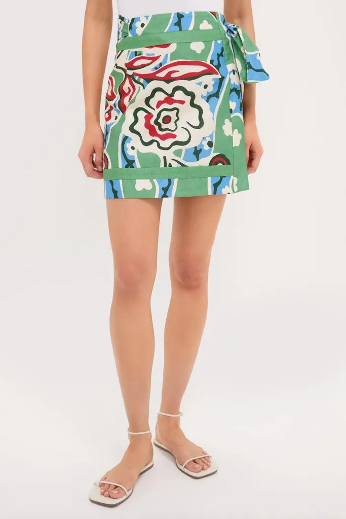 Fauvist Floral Payton Wrap Mini Skirt sold by Tuckernuck product image thumbnail 2