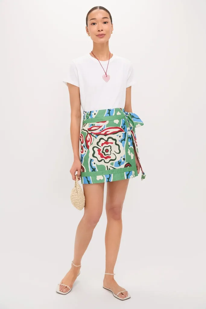 Fauvist Floral Payton Wrap Mini Skirt sold by Tuckernuck product image thumbnail 4