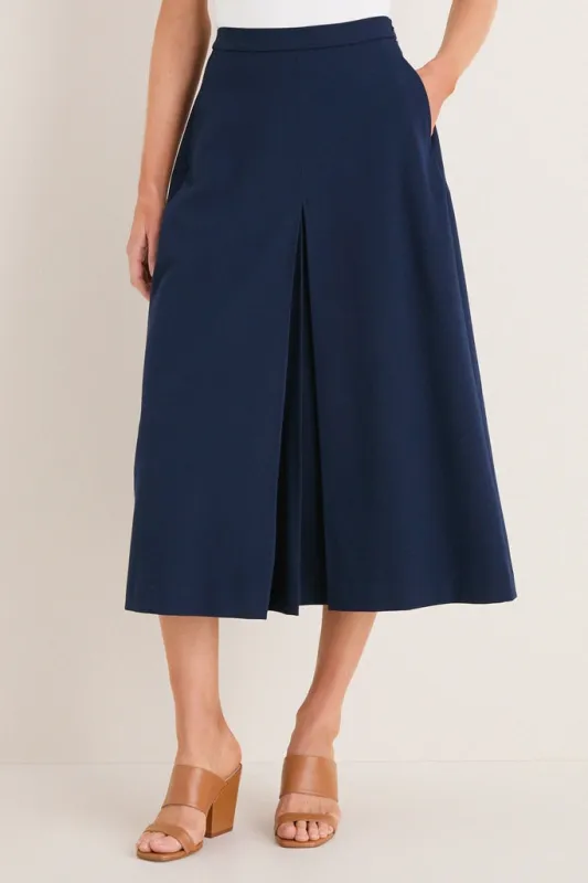Navy Phoebe Midi Skirt made by Tuckernuck