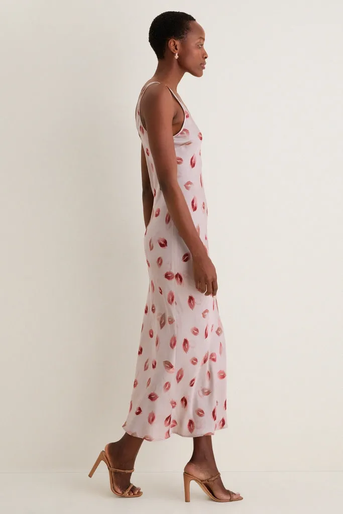 Taupe and Dark Red Kiss Akiya Tank Dress sold by Tuckernuck product image thumbnail 3