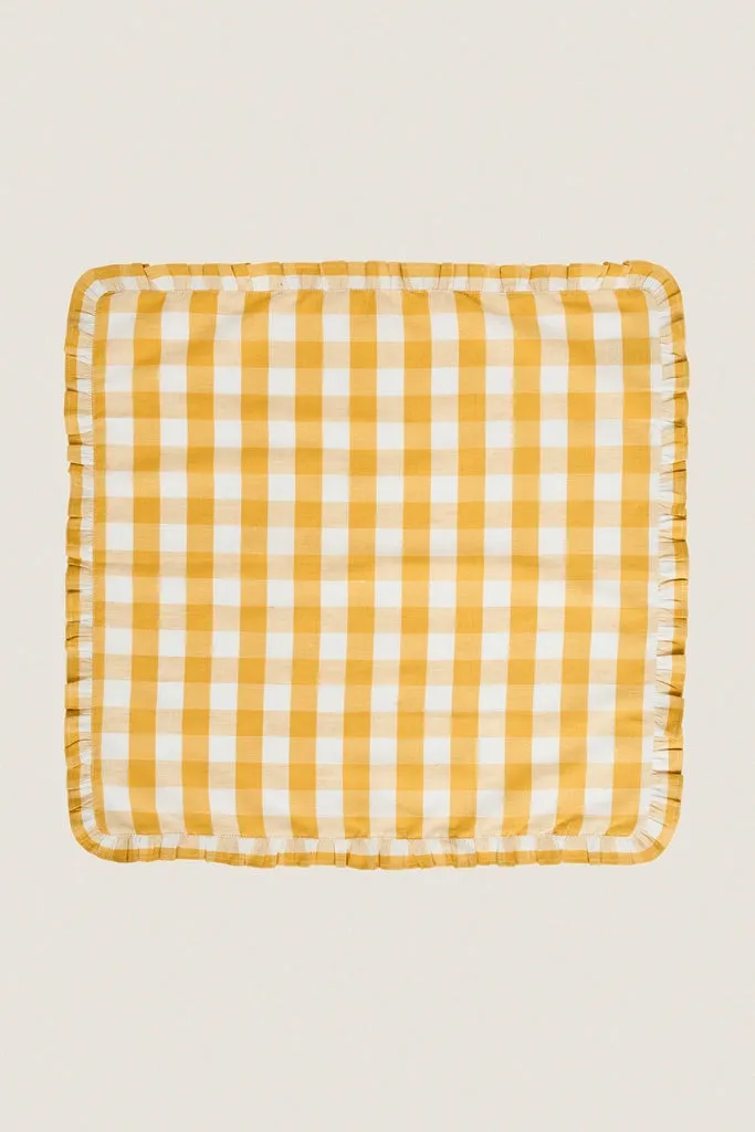 Sunshine Gingham Ruffle Napkin (Set of 4) sold by Tuckernuck product image thumbnail 4