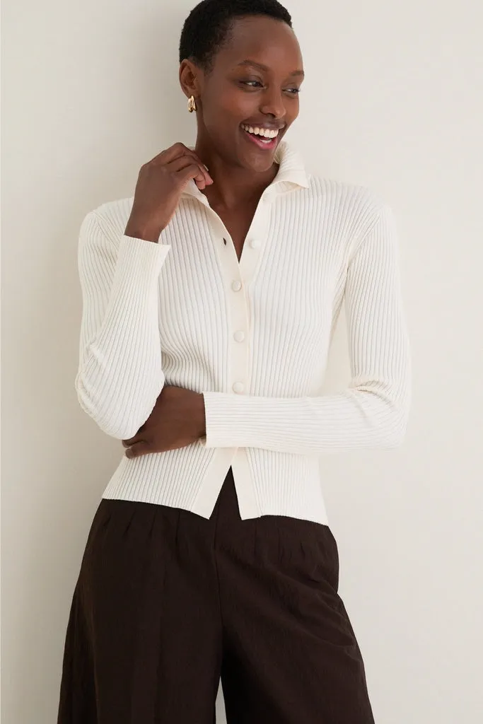 Ecru Flore Cardigan sold by Tuckernuck