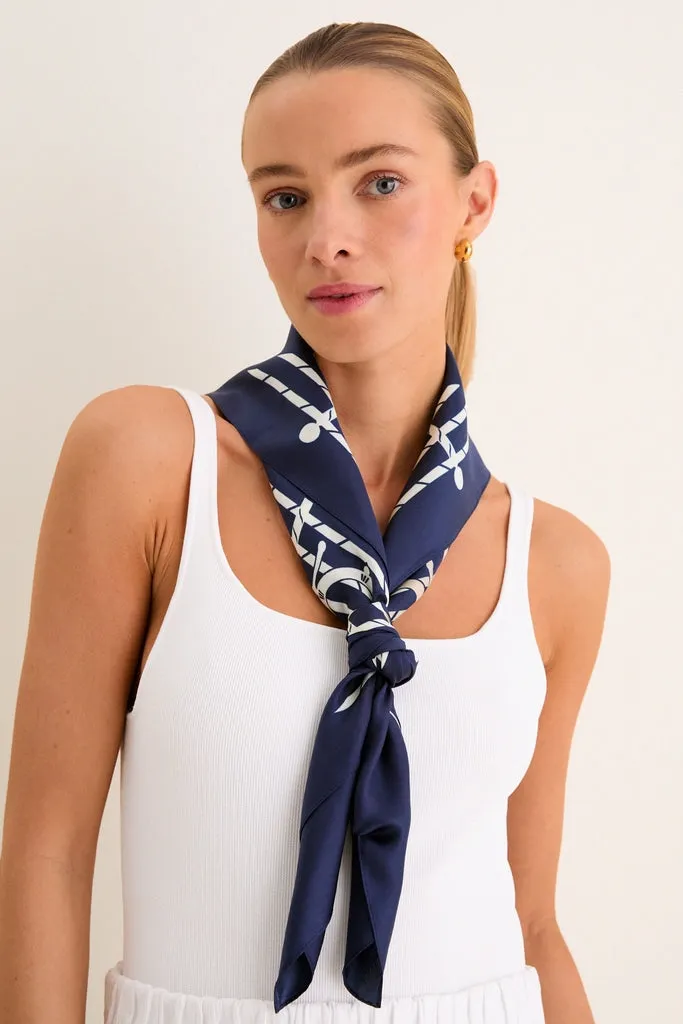 Navy Ships Medium Silk Scarf sold by Tuckernuck product image thumbnail 2