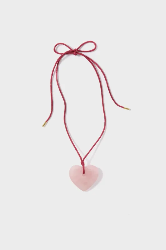 Blush Semi Precious Quartz Amelie Necklace made by Tuckernuck