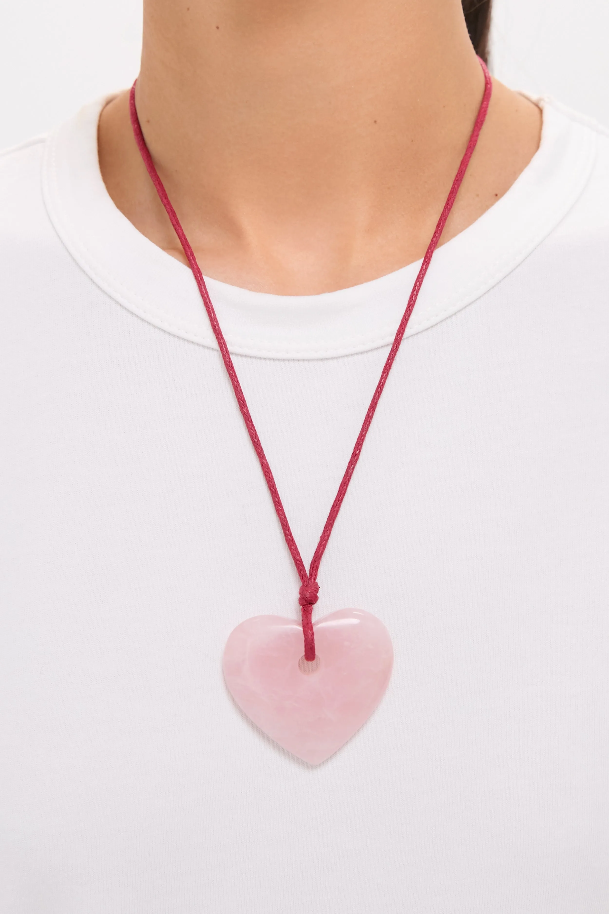 Blush Semi Precious Quartz Amelie Necklace sold by Tuckernuck product image thumbnail 2