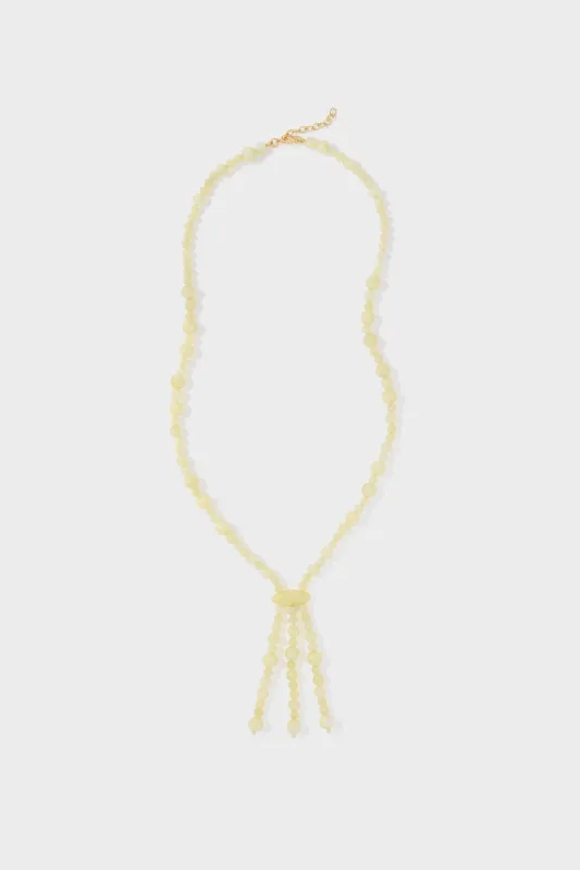 Yellow Beaded Nelly Necklace sold by Tuckernuck