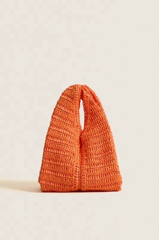 Persimmon Simone Raffia Bag made by A.L.C.