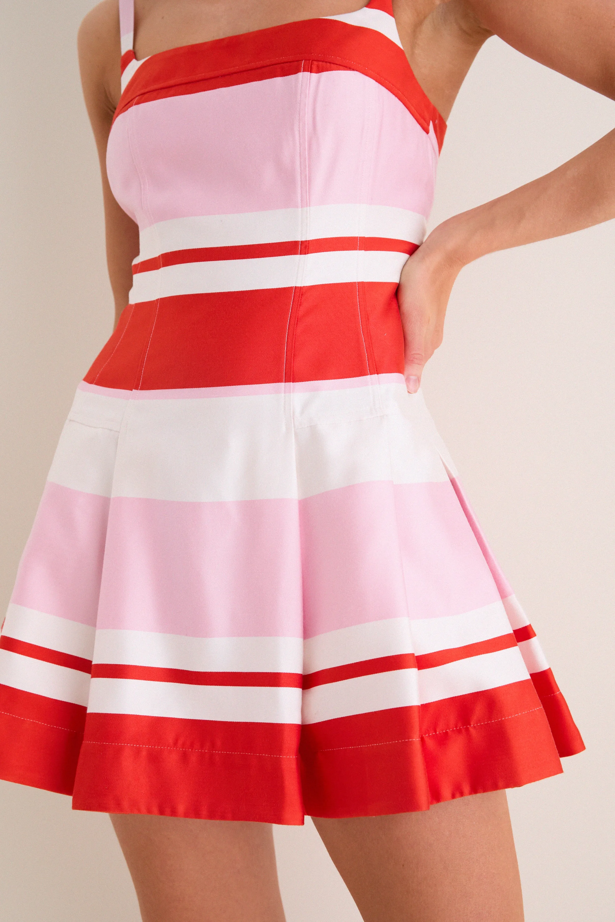 Tulip Stripe Nelly Bustier Mini Dress sold by Tuckernuck product image thumbnail 5