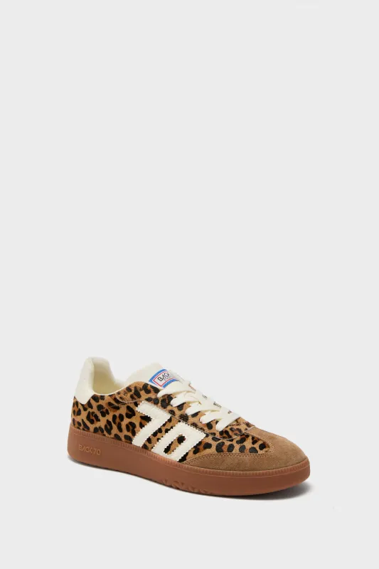 Leopard Cuoio Milk Boston Sneakers made by Tuckernuck