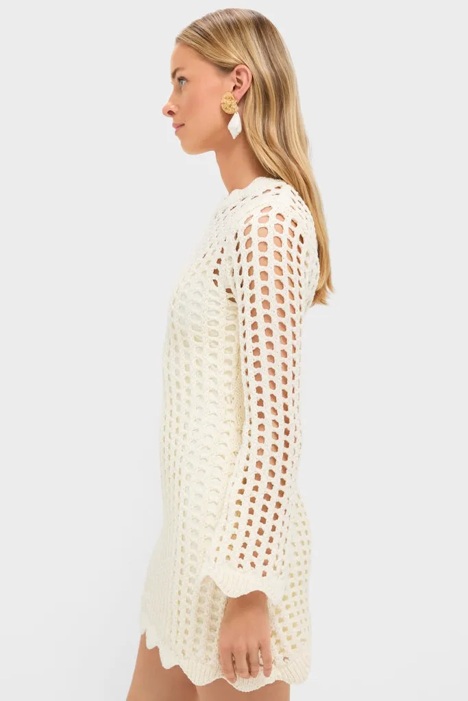 Ivory Knit Tamara Mini Dress sold by Tuckernuck product image thumbnail 3