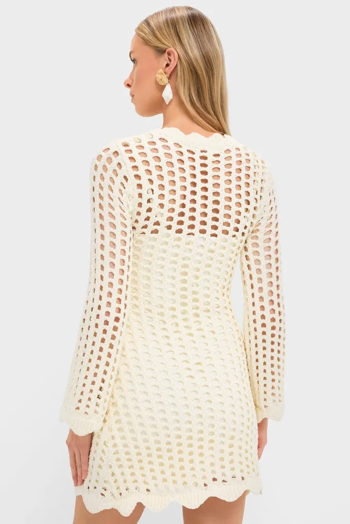 Ivory Knit Tamara Mini Dress sold by Tuckernuck product image thumbnail 4