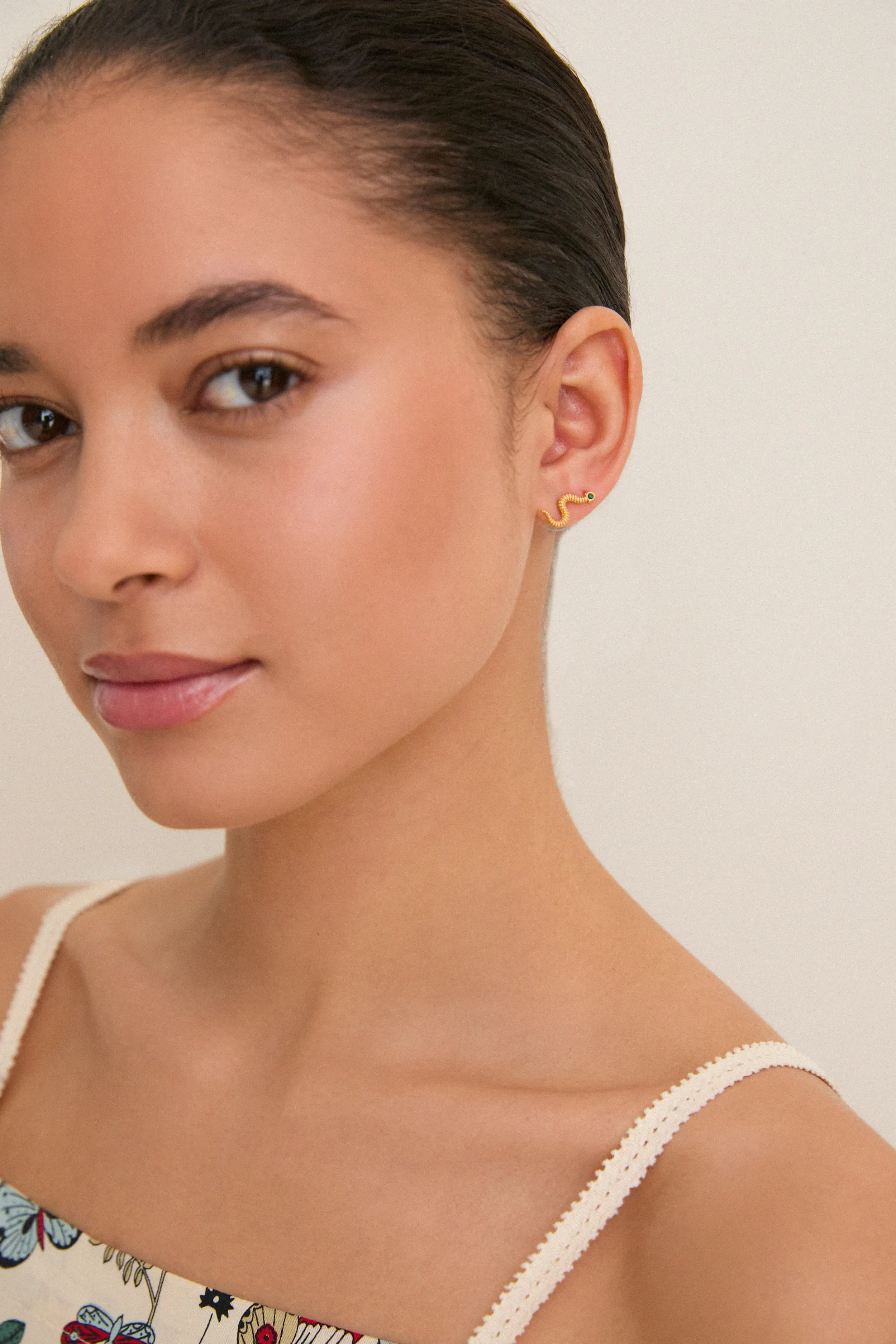 Gold Serpent Earrings sold by Tuckernuck product image thumbnail 2