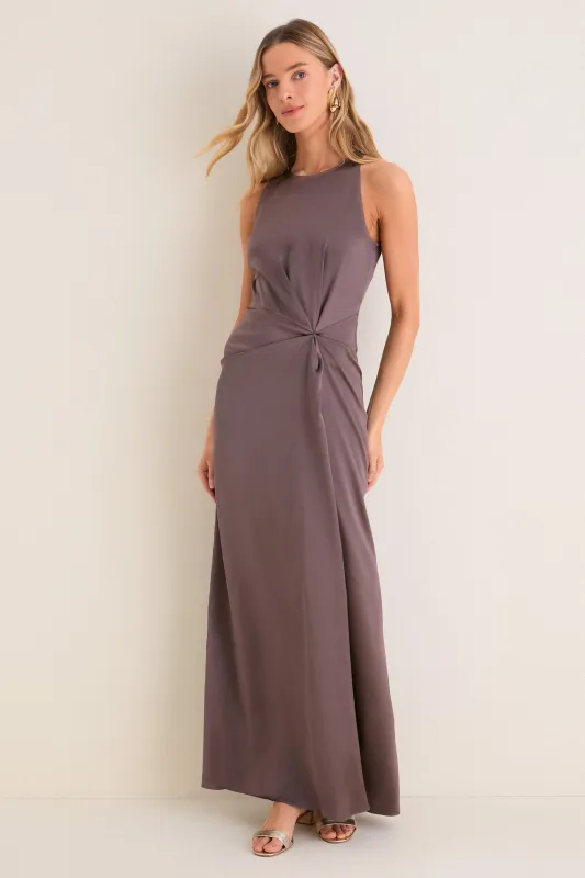 Mink Jaelyn Silk Dress made by STAUD