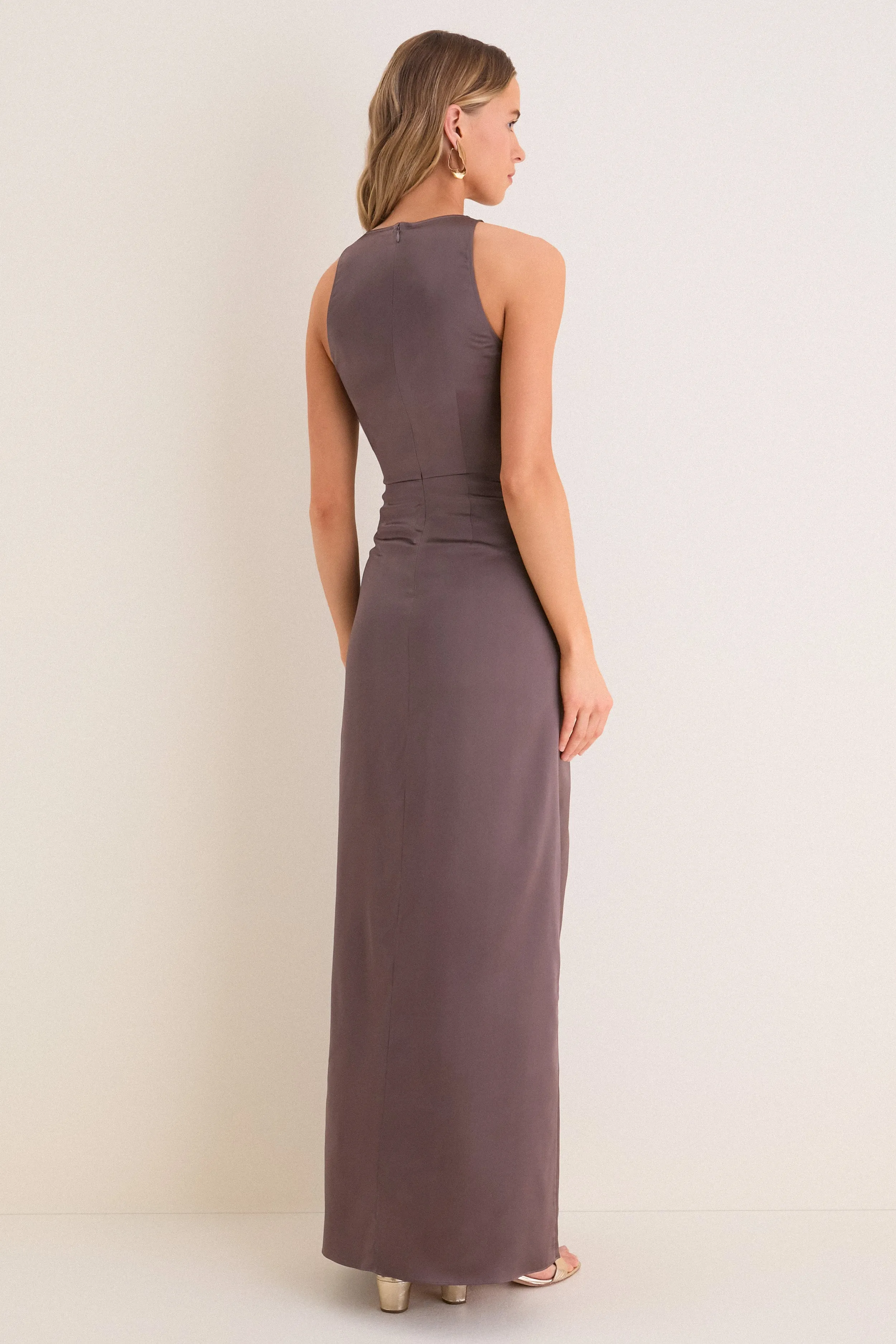 Mink Jaelyn Silk Dress sold by Tuckernuck product image thumbnail 3