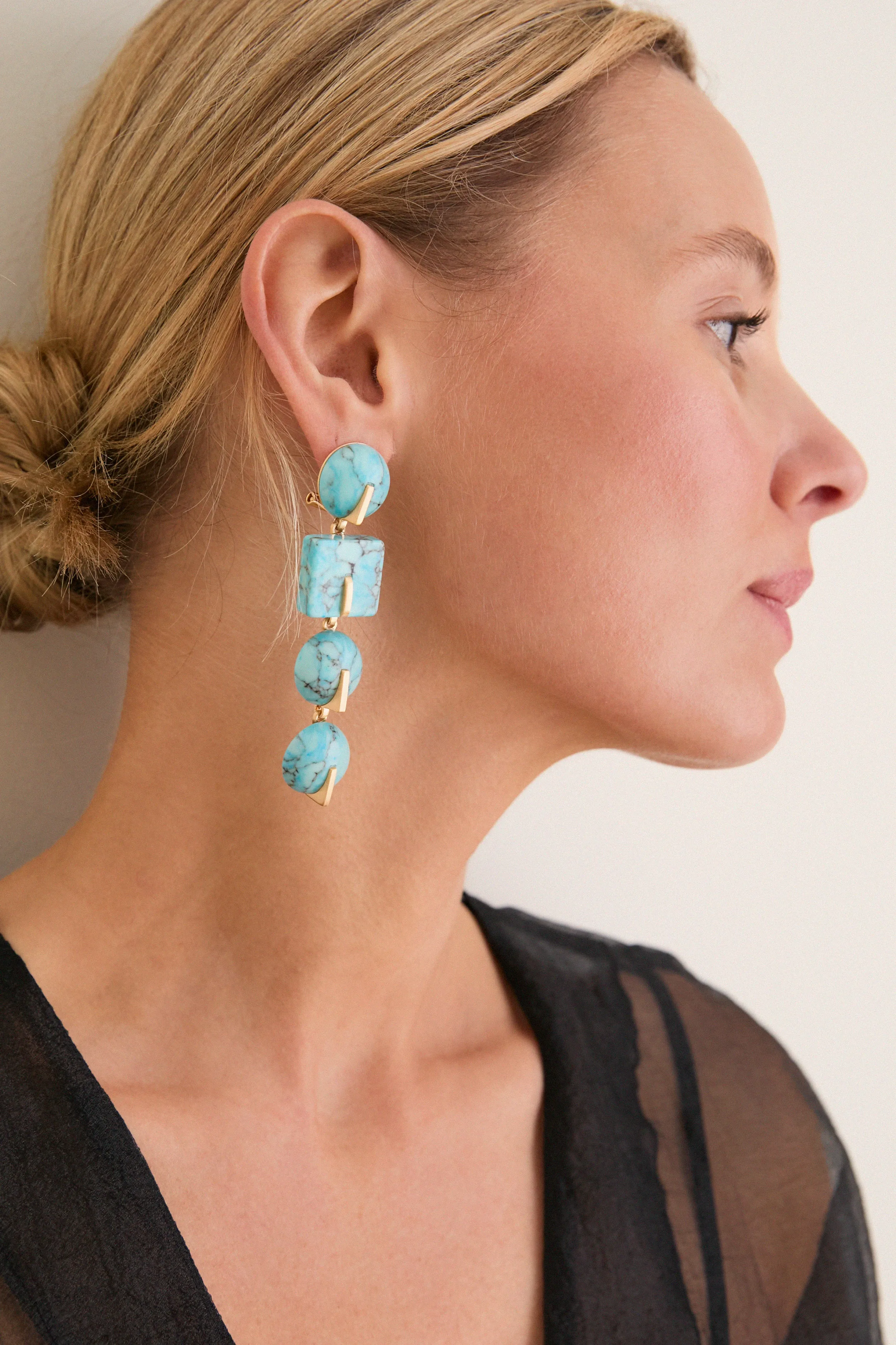 Ibiza Turquoise Laguna Earrings sold by Tuckernuck product image thumbnail 2