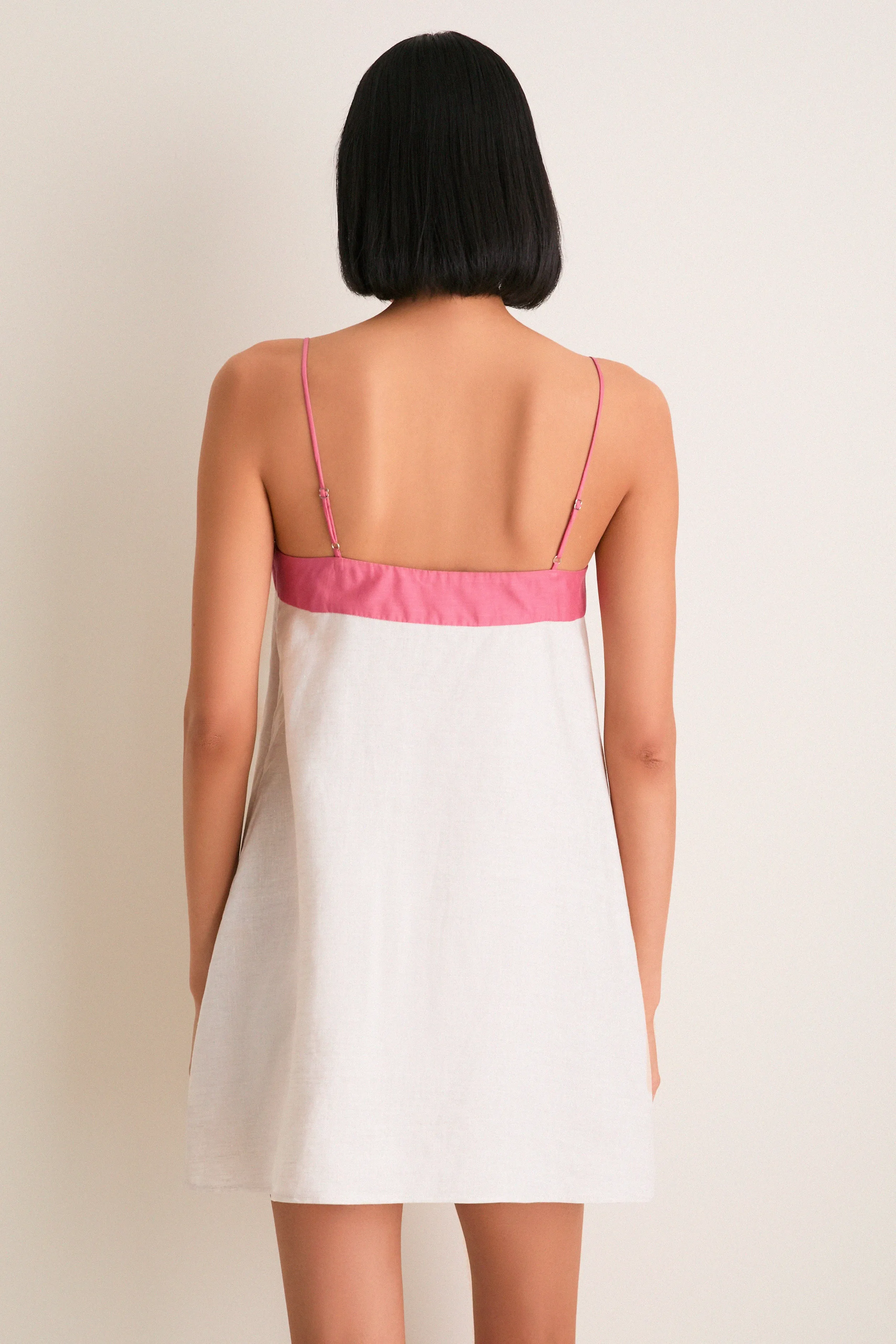 Blush and Canyon Linen Laura Mini Dress sold by Tuckernuck product image thumbnail 4