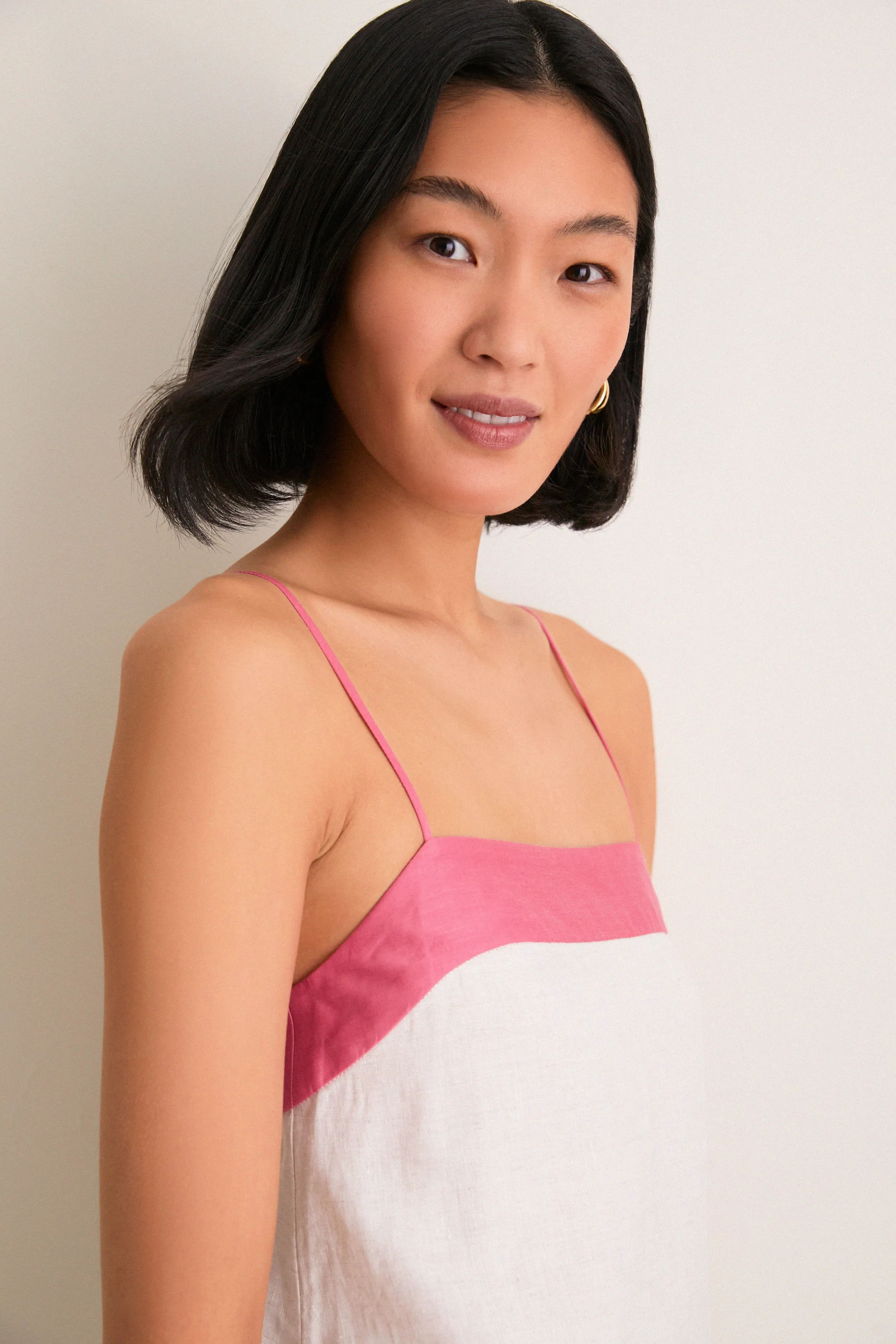 Blush and Canyon Linen Laura Mini Dress sold by Tuckernuck product image thumbnail 5