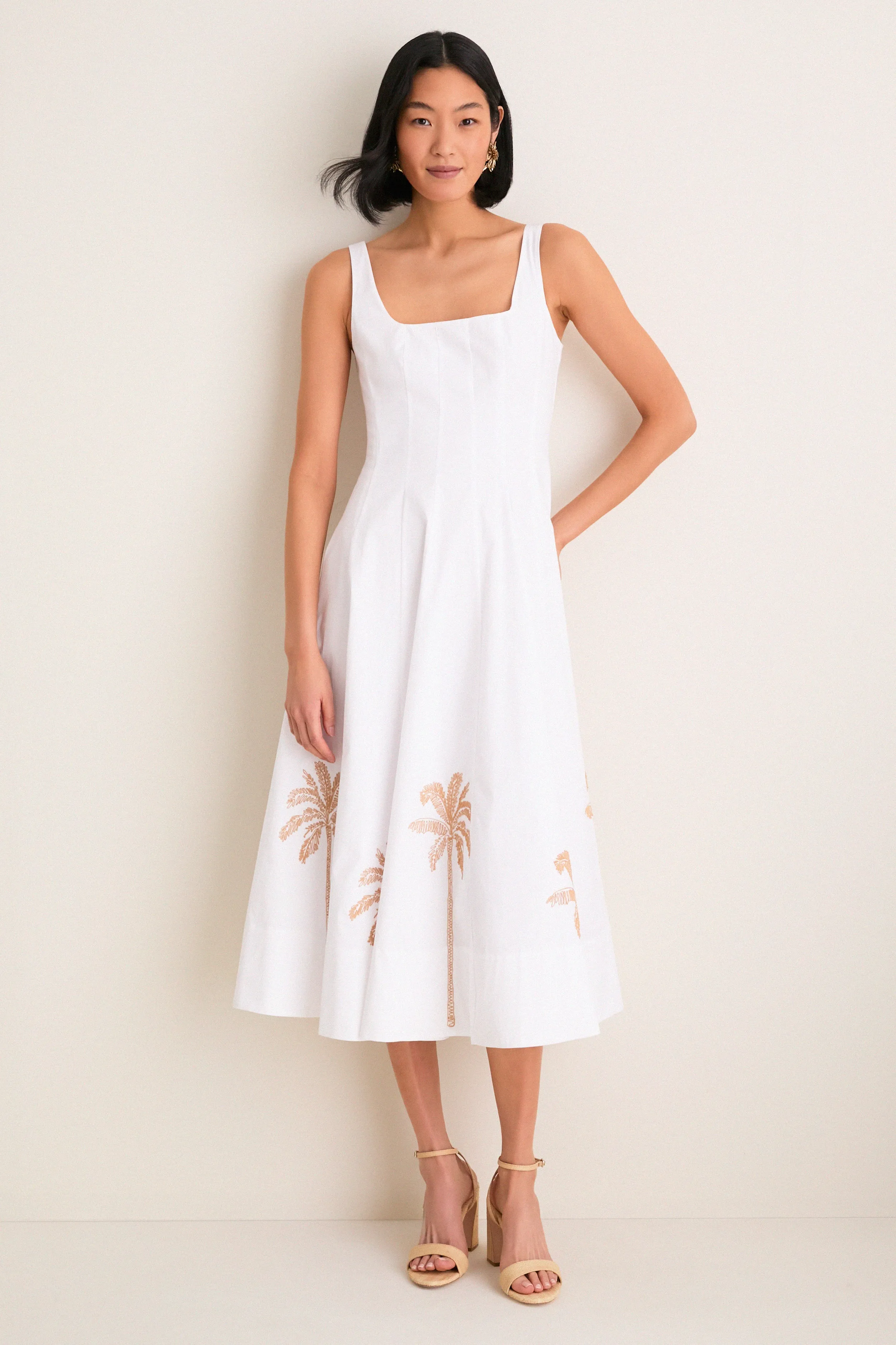 White Embroidery Wells Dress sold by Tuckernuck