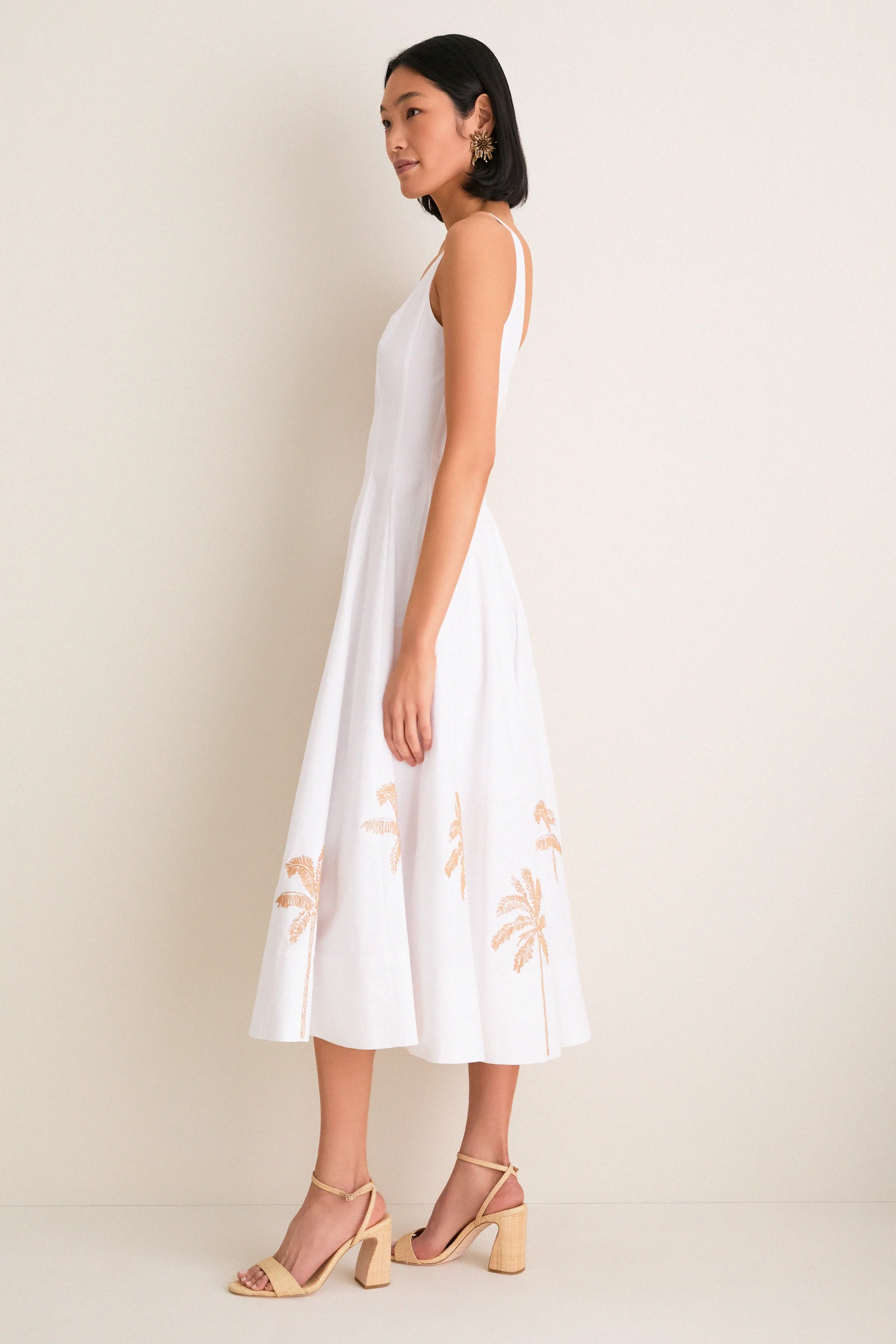 White Embroidery Wells Dress sold by Tuckernuck product image thumbnail 3
