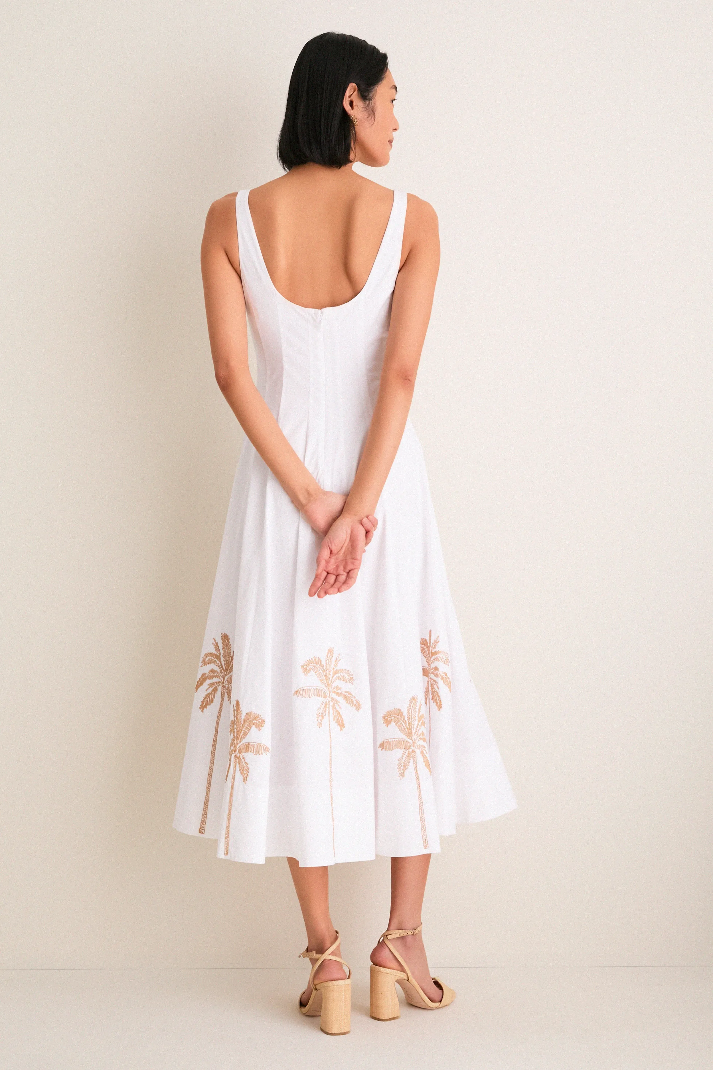 White Embroidery Wells Dress sold by Tuckernuck product image thumbnail 4