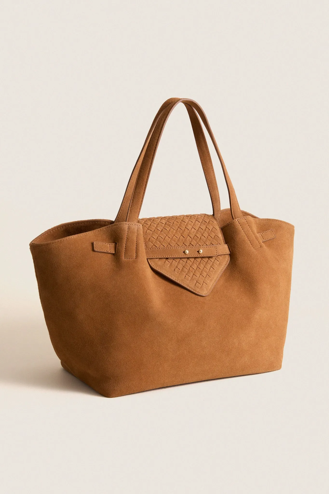 Camel Suede Blaine Tote sold by Tuckernuck product image thumbnail 4