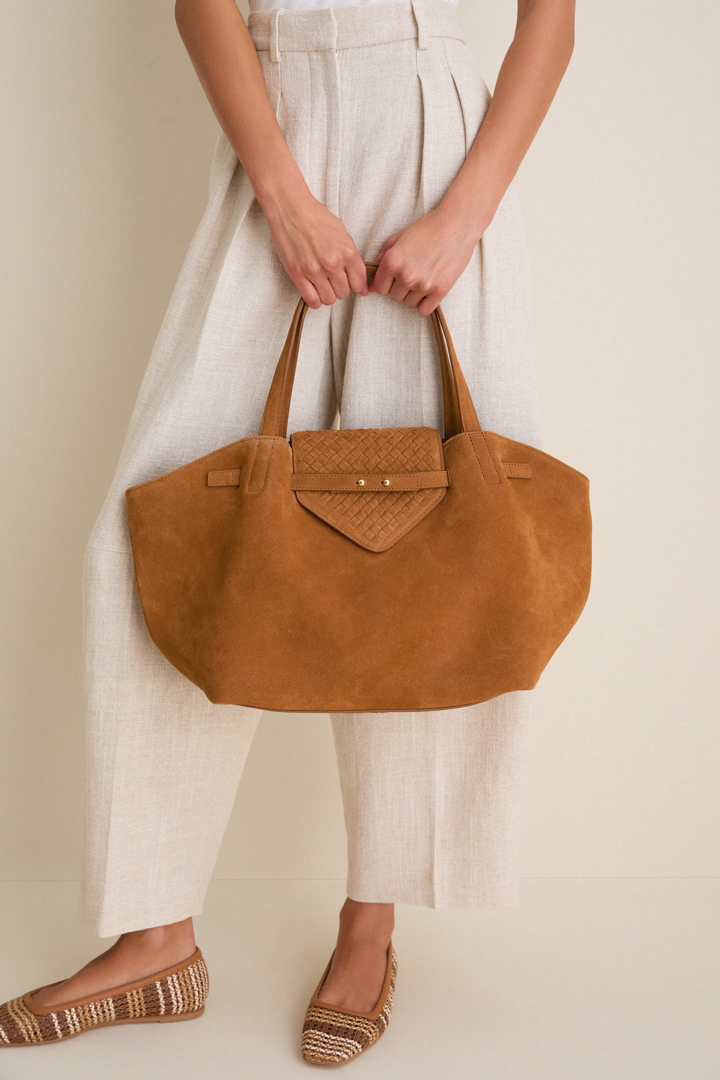 Camel Suede Blaine Tote sold by Tuckernuck product image thumbnail 2
