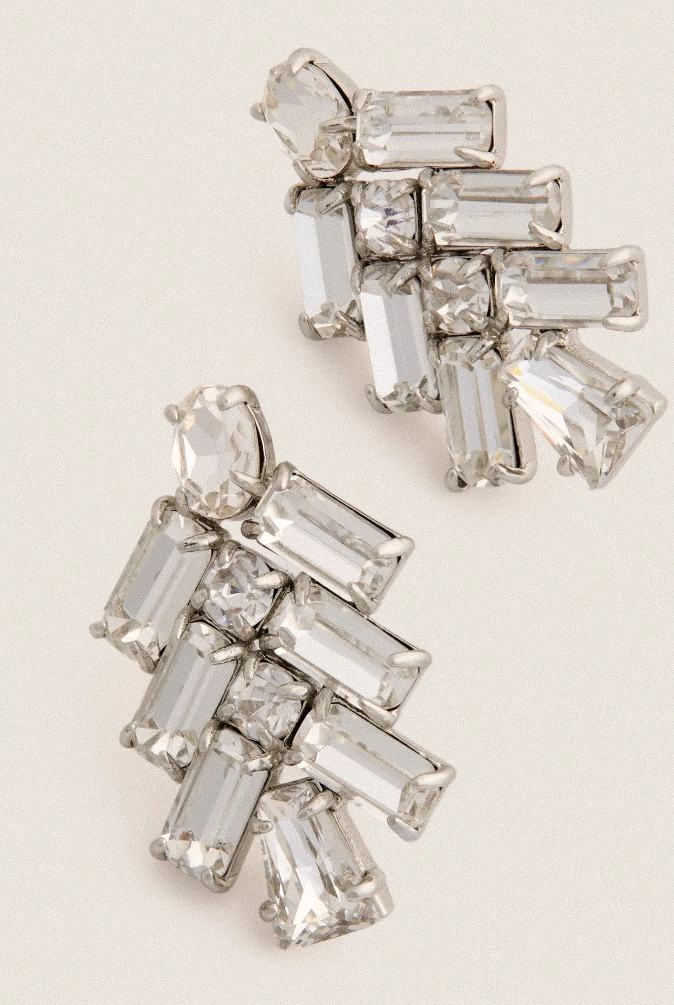 Silver Crystal Starburst Lueur Earrings sold by Tuckernuck product image thumbnail 4