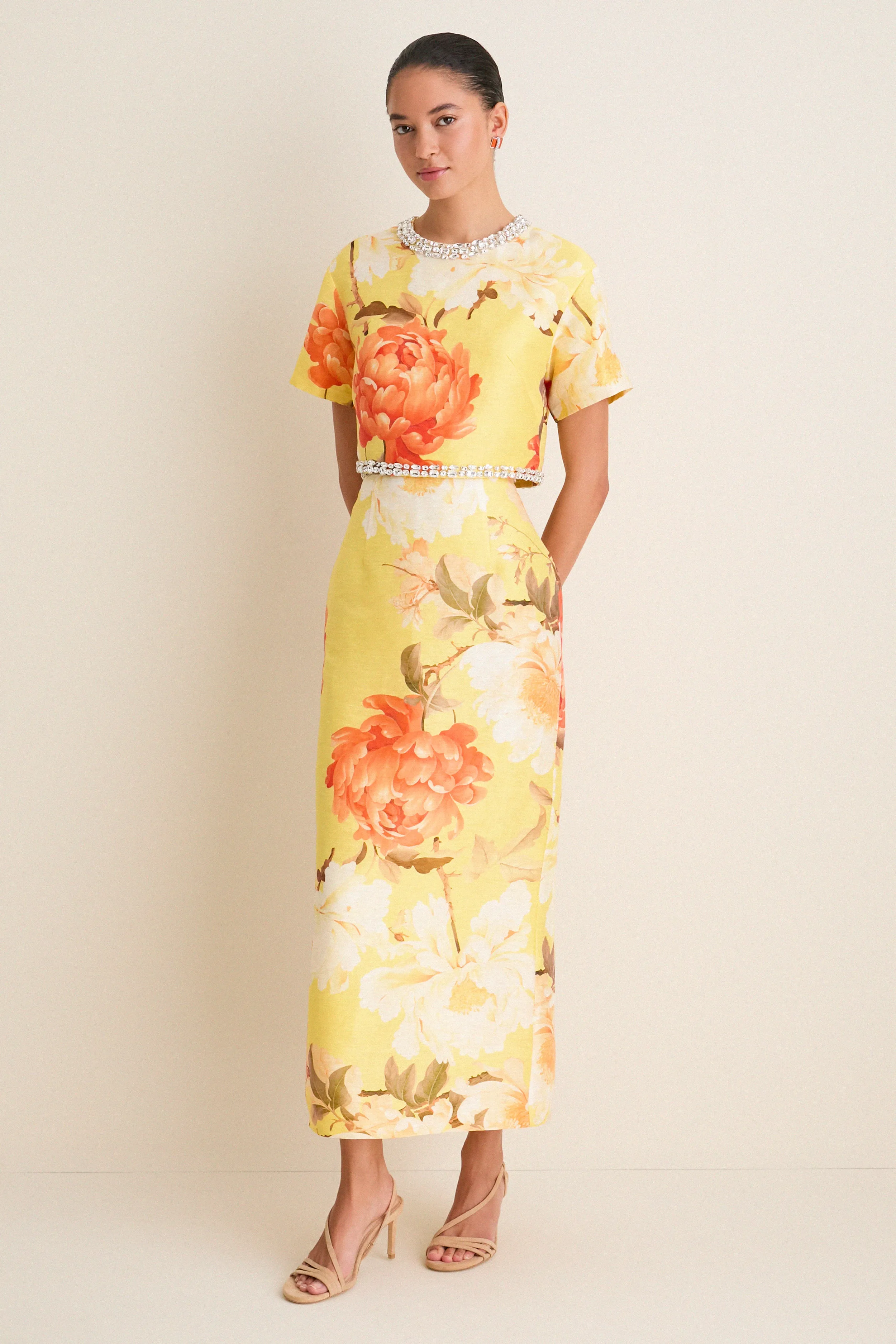 Red and Crystal Aurore Earrings sold by Tuckernuck product image thumbnail 3