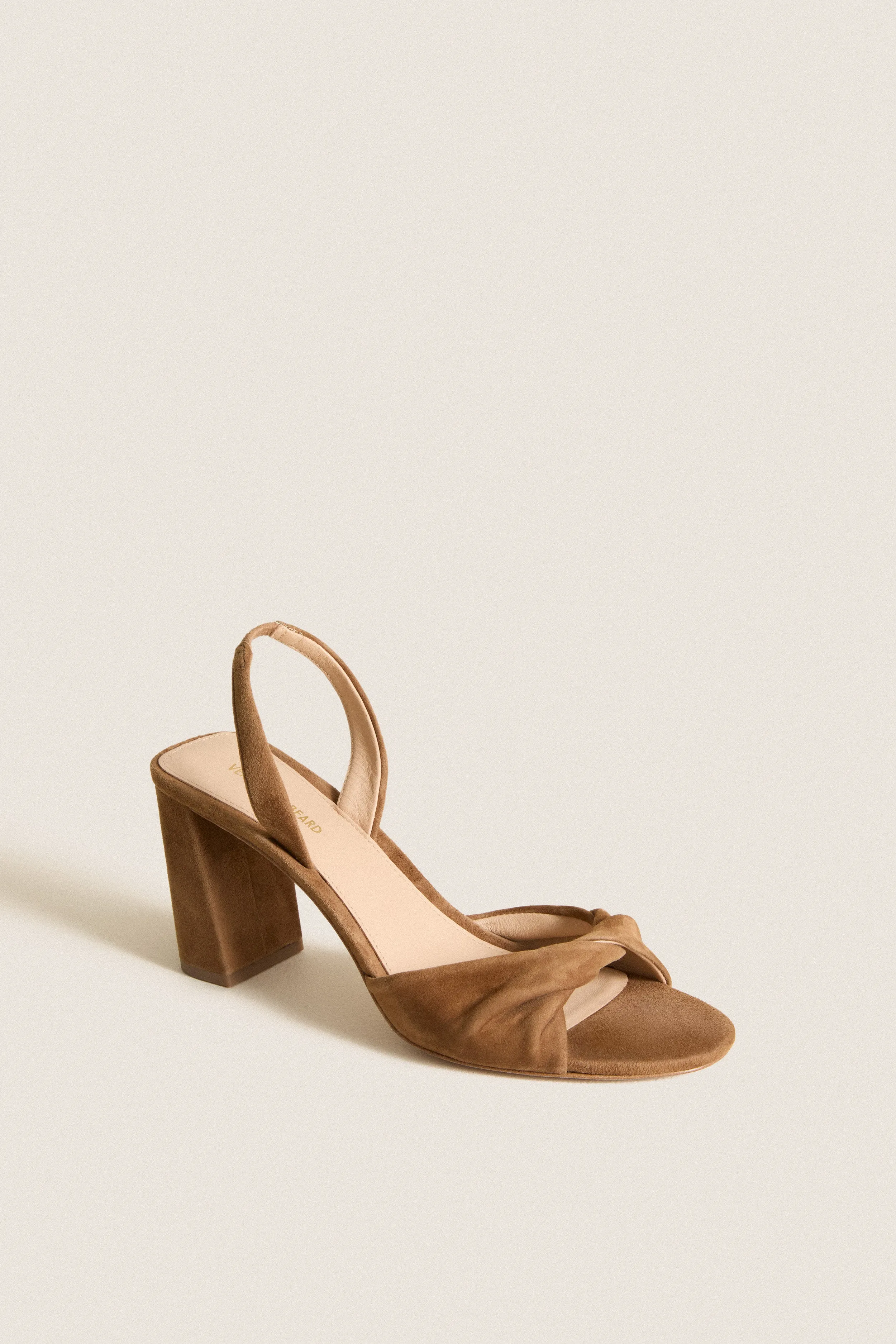 Chestnut Suede Tullia Block Heels sold by Tuckernuck