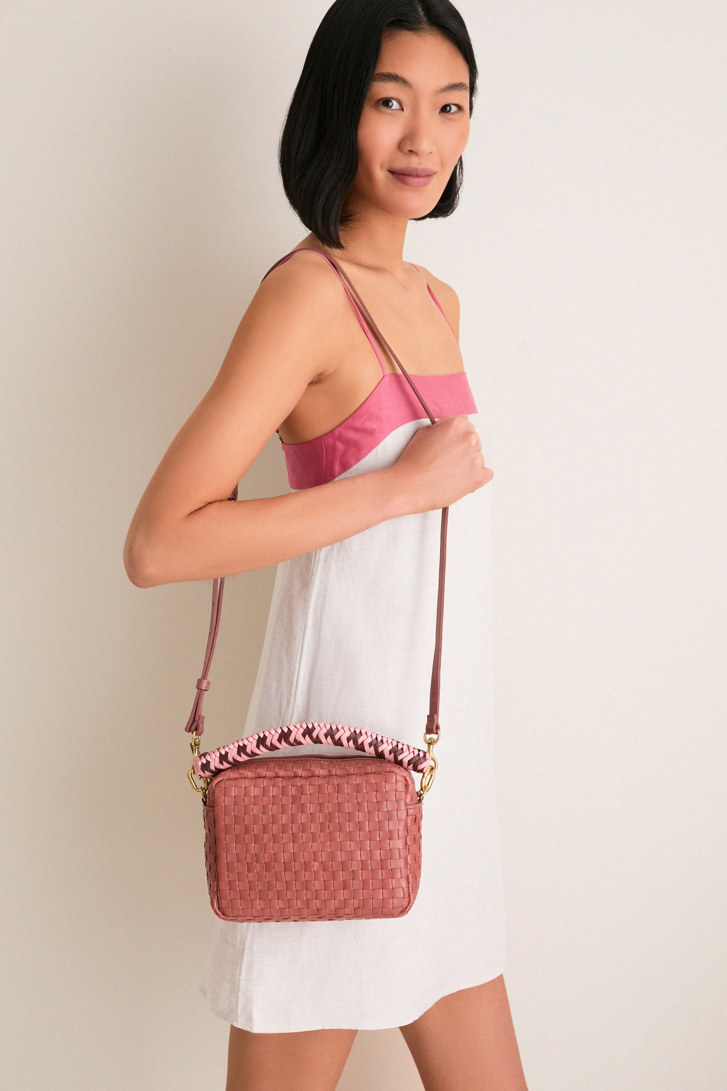 Exclusive Rose Clay Midi Sac with Braided Strap sold by Tuckernuck product image thumbnail 4