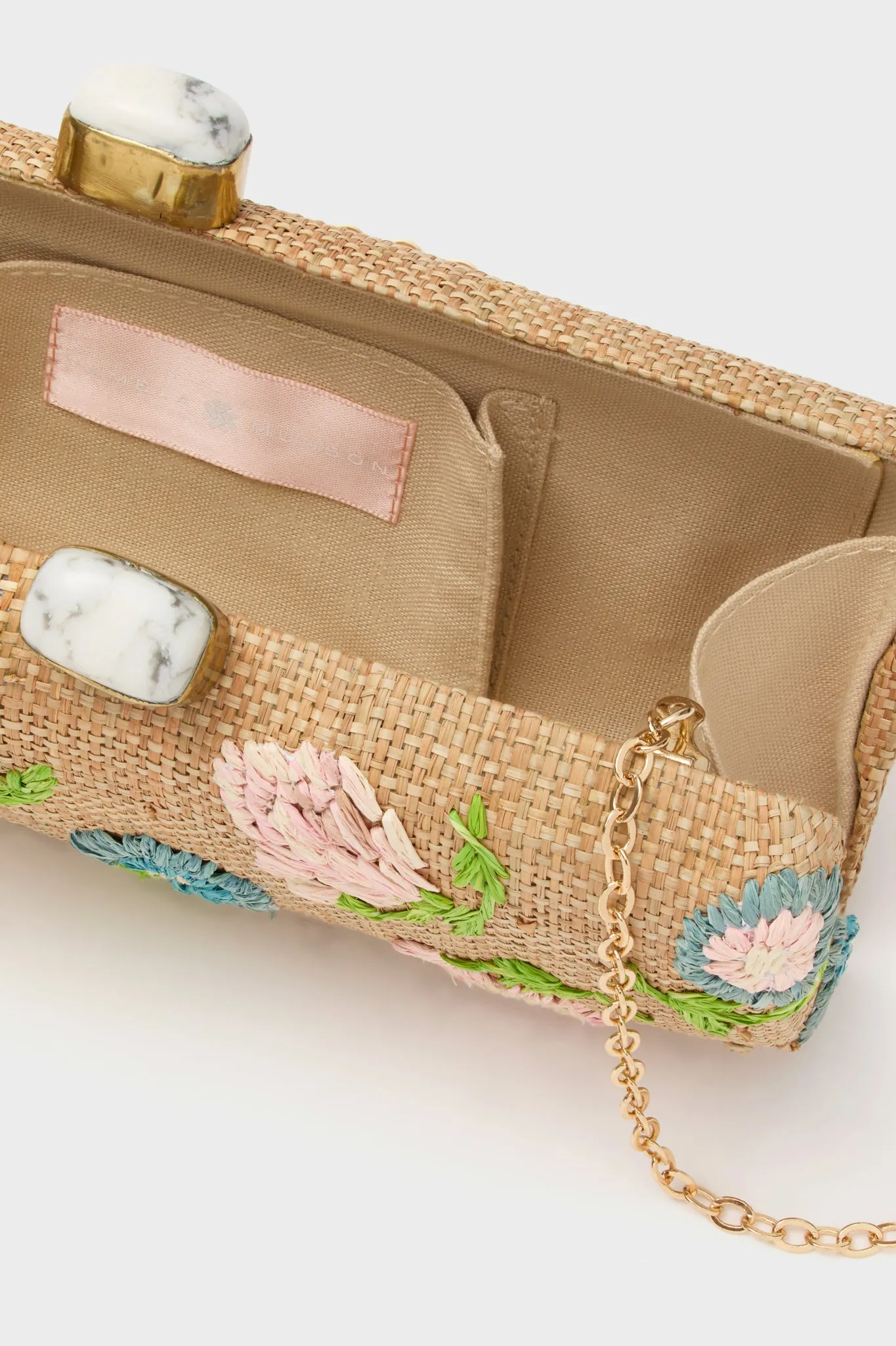 Natural and Pastel Petite Fleur Clutch sold by Tuckernuck product image thumbnail 3