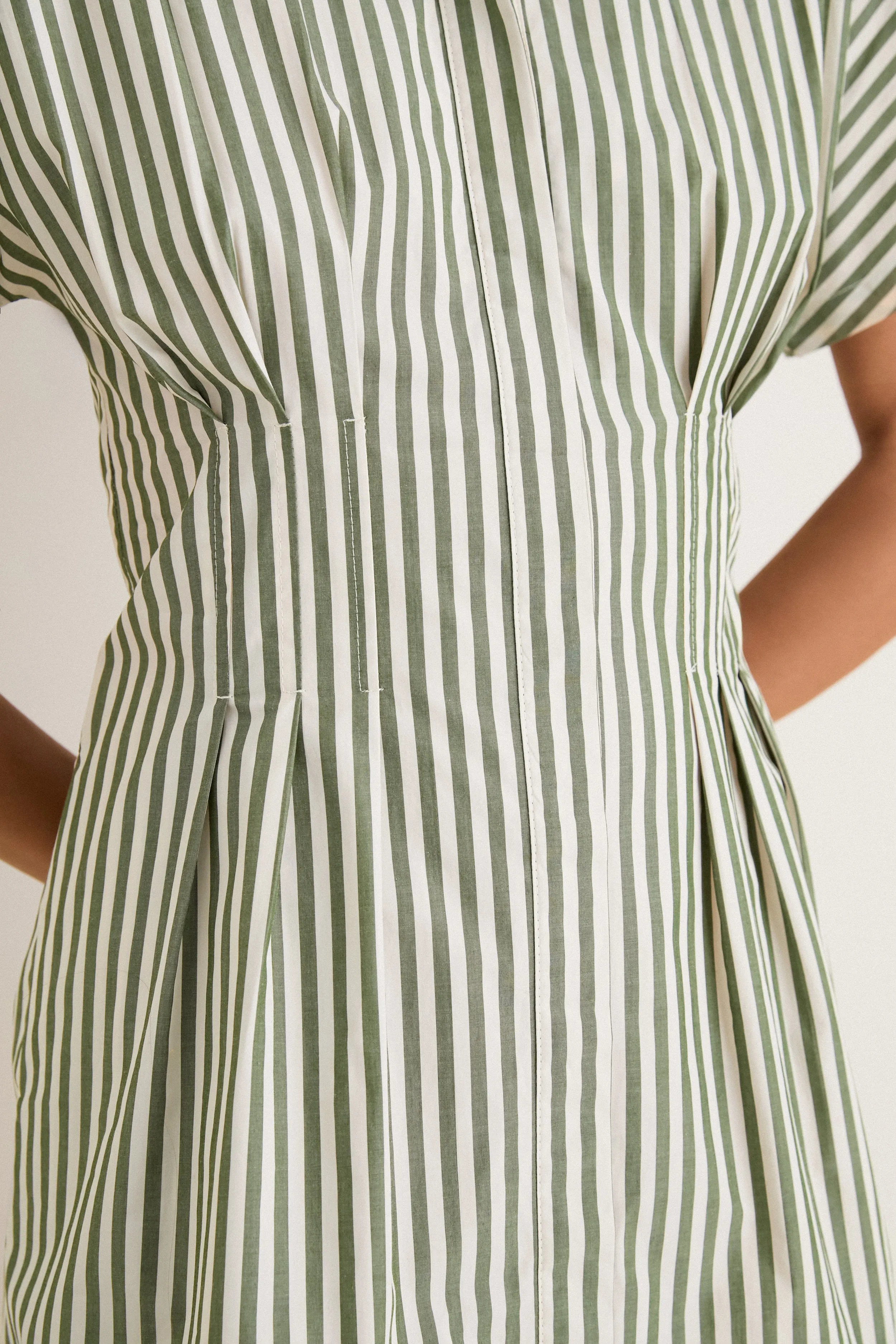 Jardin Stripe Cotton Poplin Mini Callie Dress sold by Tuckernuck product image thumbnail 5
