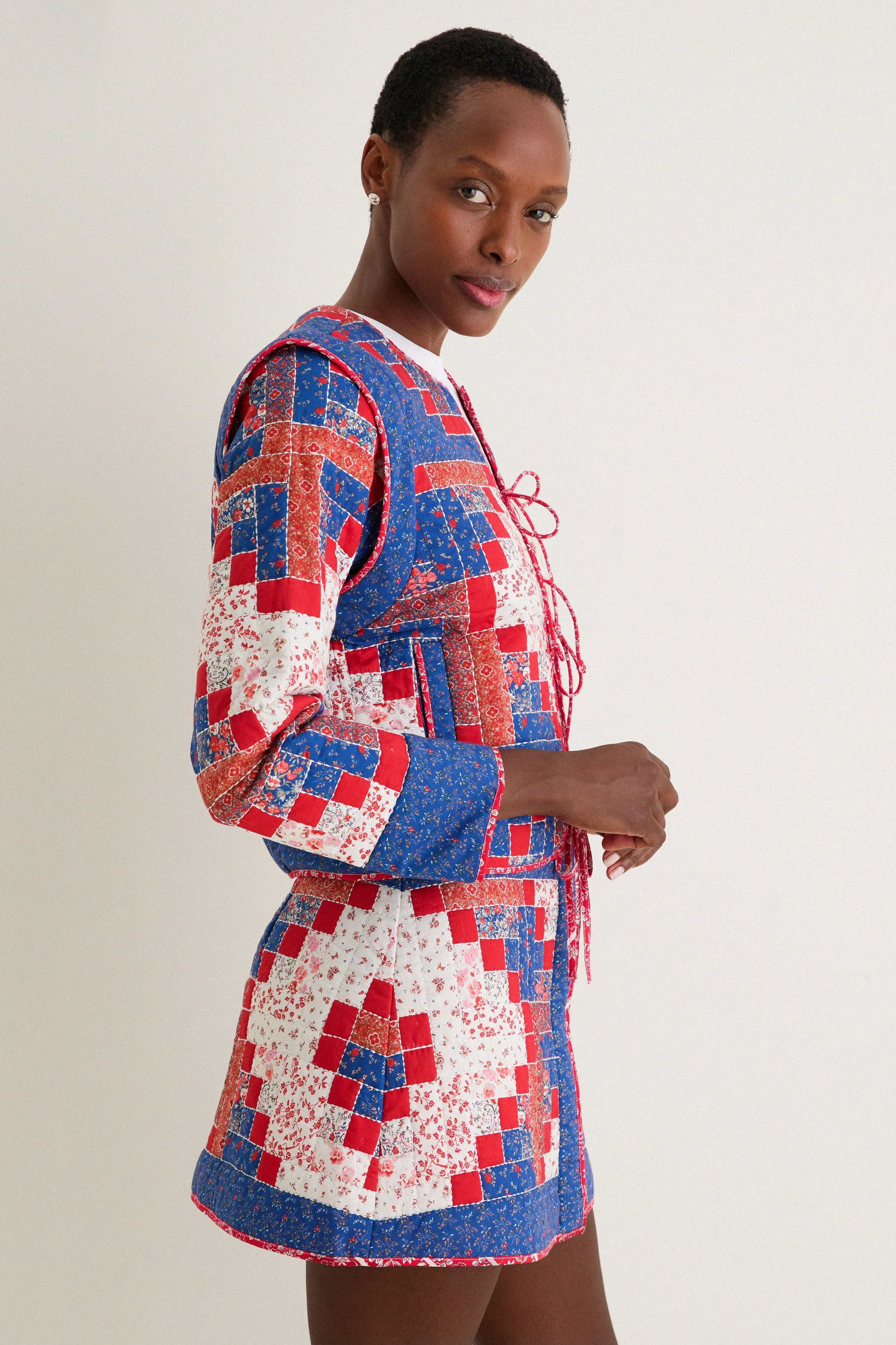 Blue Multi Quilted Shorditch Jacket sold by Tuckernuck product image thumbnail 3