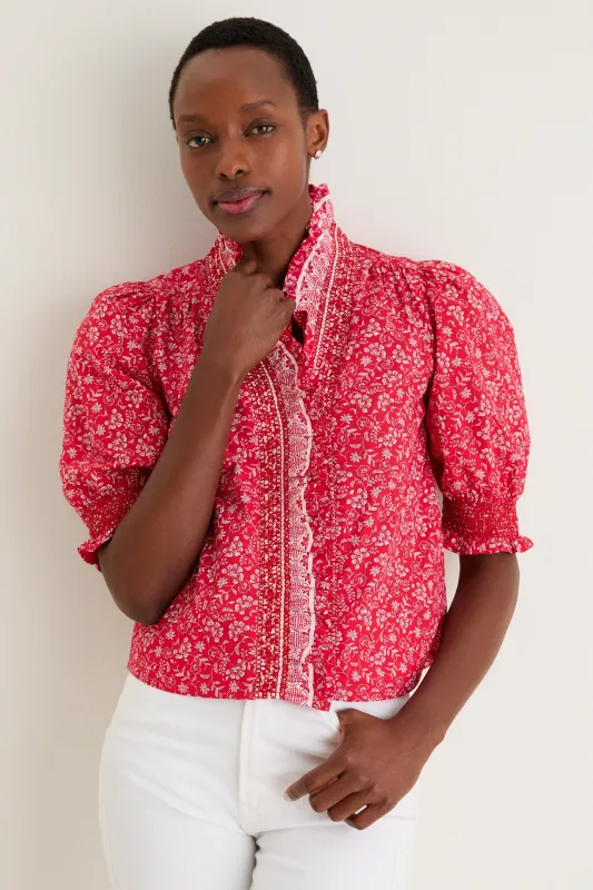 Rosemary Dreamscape Print Zuri Top sold by Tuckernuck