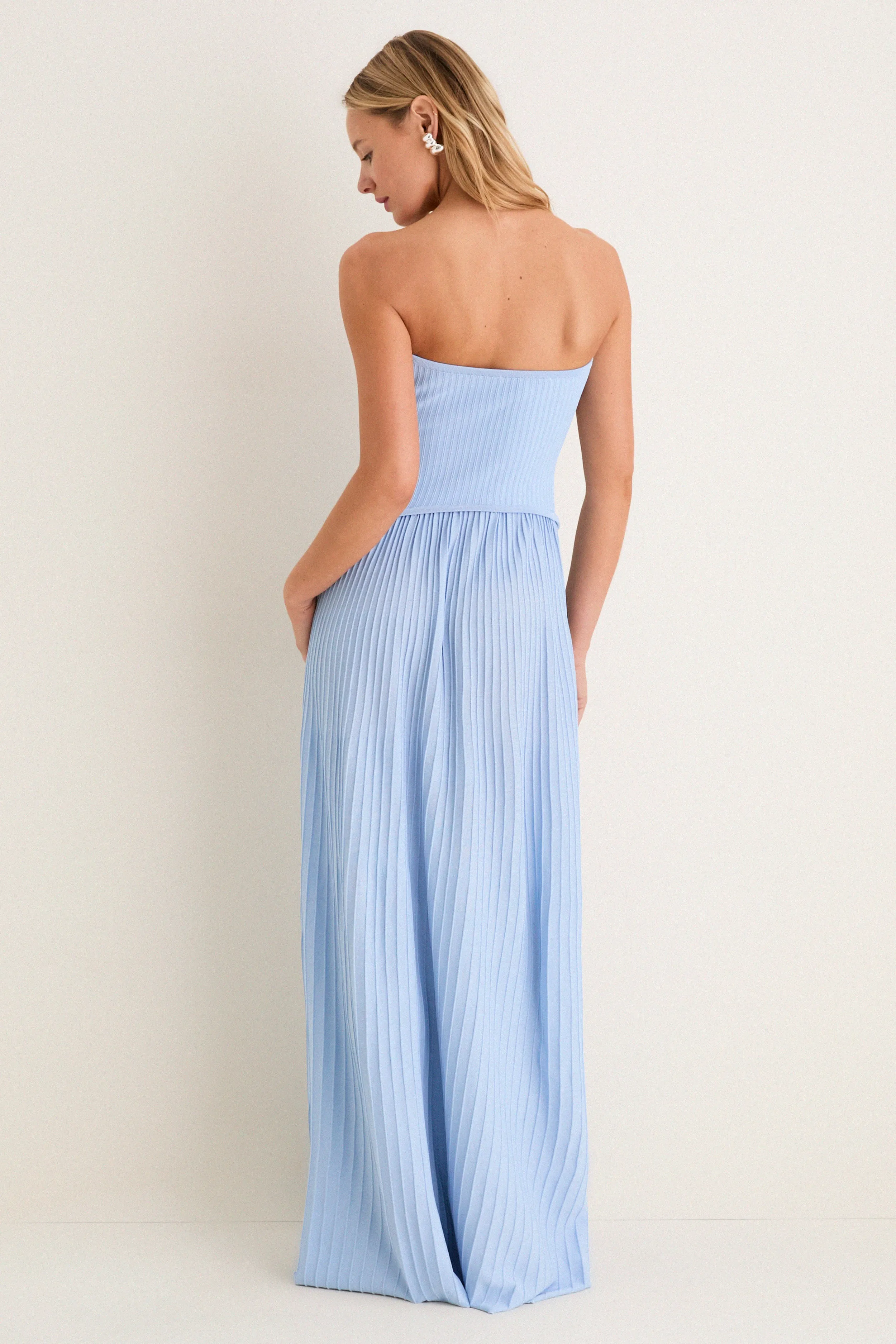 Blue Lagoon Strapless Soglio Maxi Dress sold by Tuckernuck product image thumbnail 5