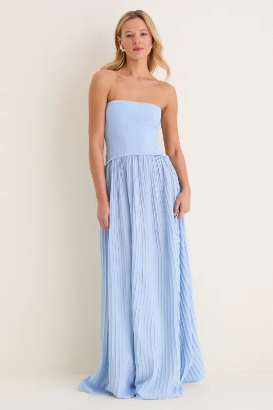Blue Lagoon Strapless Soglio Maxi Dress sold by Tuckernuck