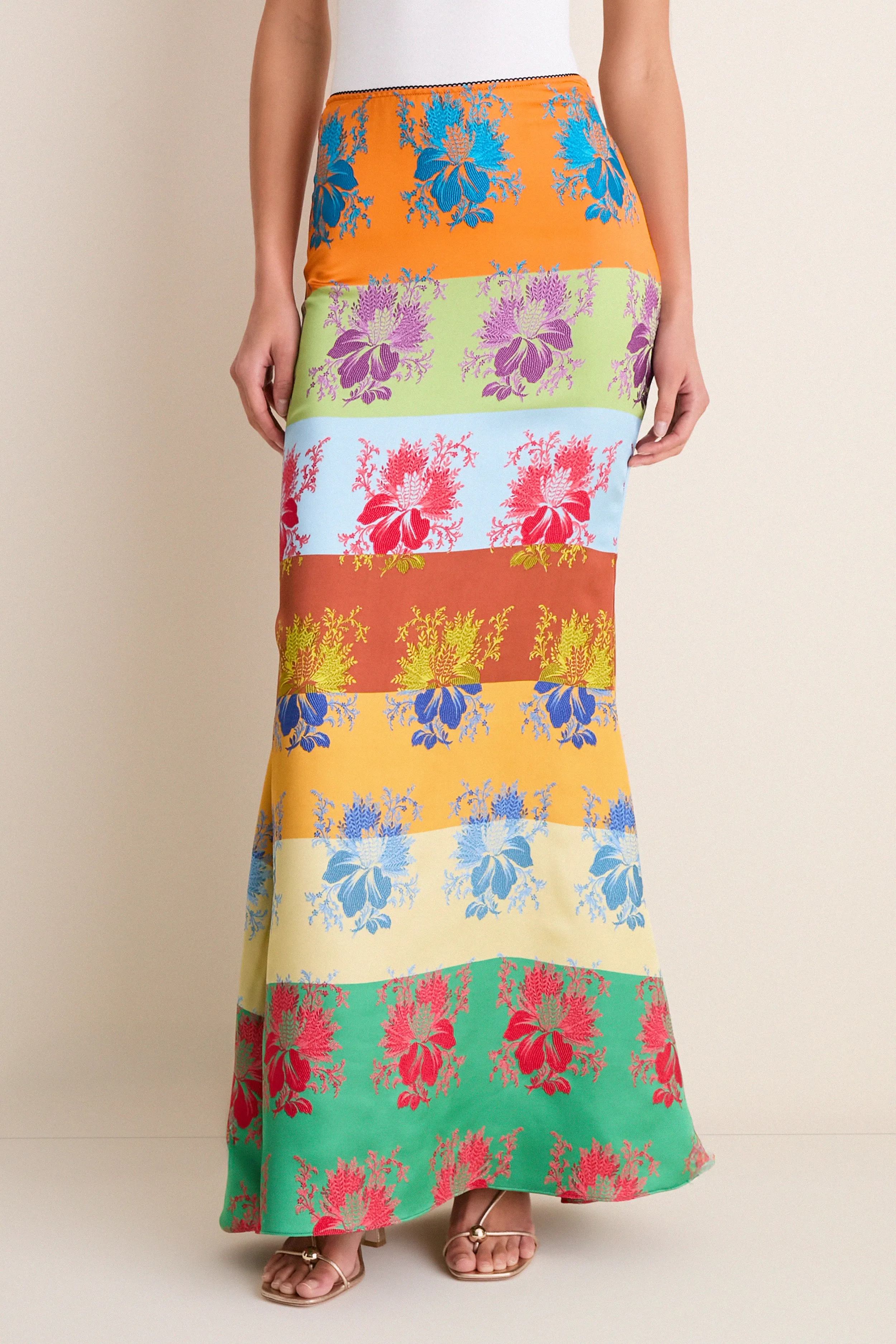 Rainbow Slippery When Wet Maxi Skirt sold by Tuckernuck