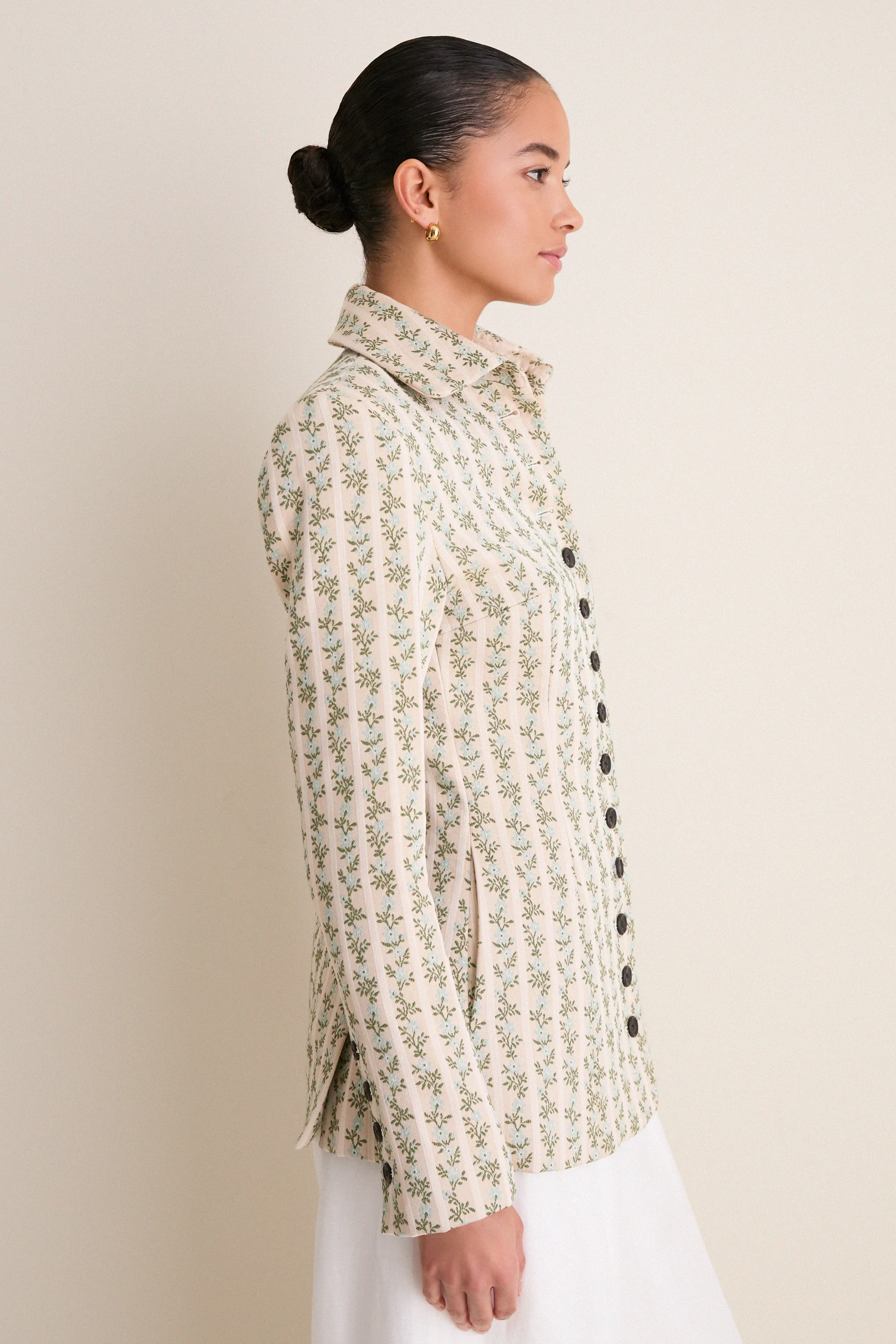 Cream Row Row Row Your Buttons Blazer sold by Tuckernuck product image thumbnail 3