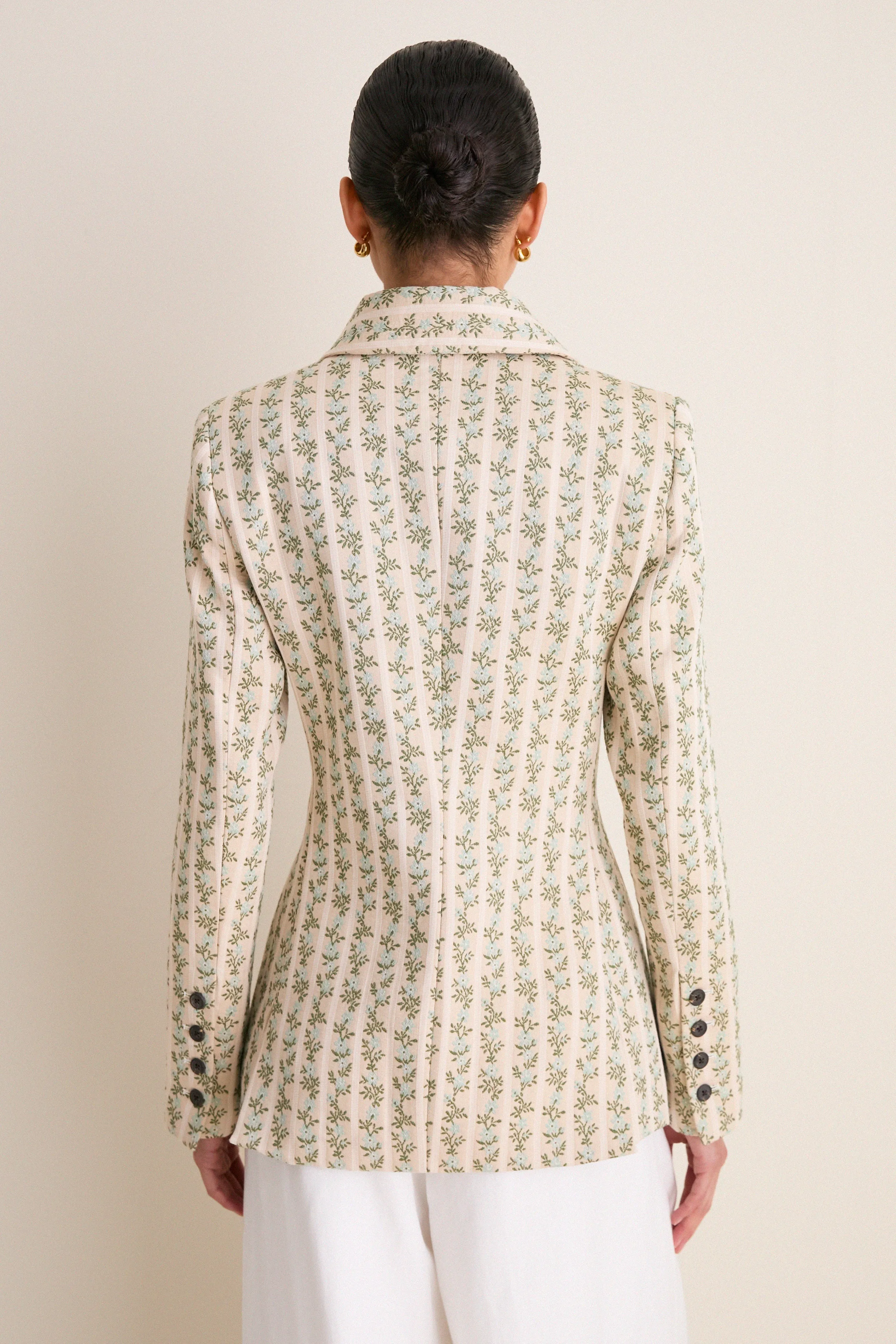 Cream Row Row Row Your Buttons Blazer sold by Tuckernuck product image thumbnail 4