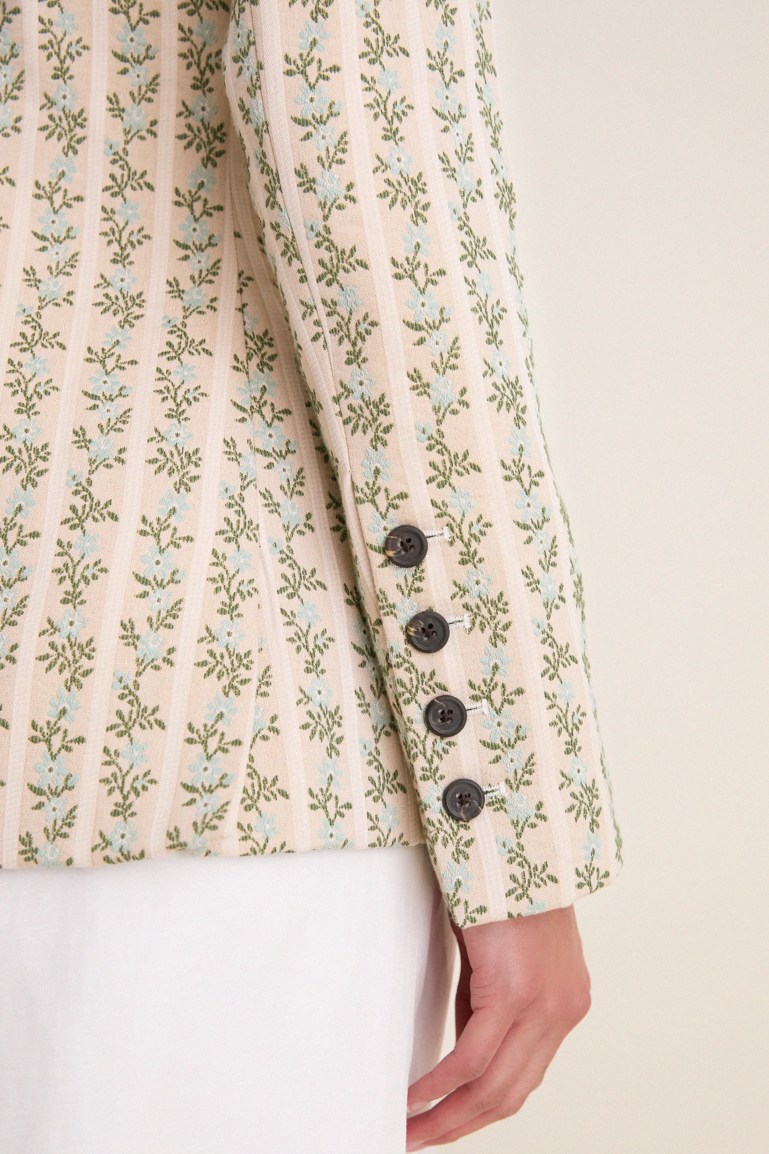 Cream Row Row Row Your Buttons Blazer sold by Tuckernuck product image thumbnail 5