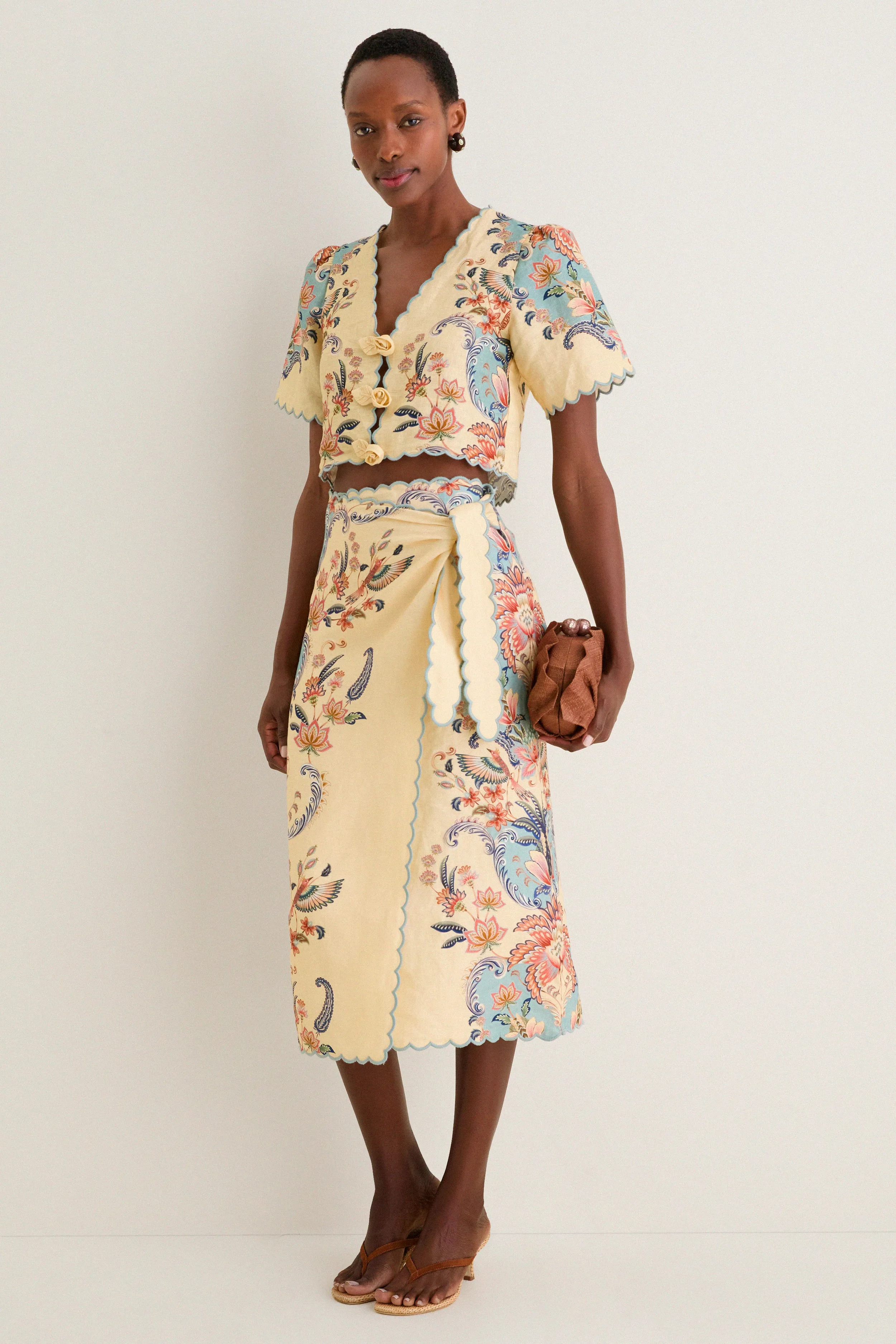 Boho Beauty Butter Midi Skirt sold by Tuckernuck product image thumbnail 2