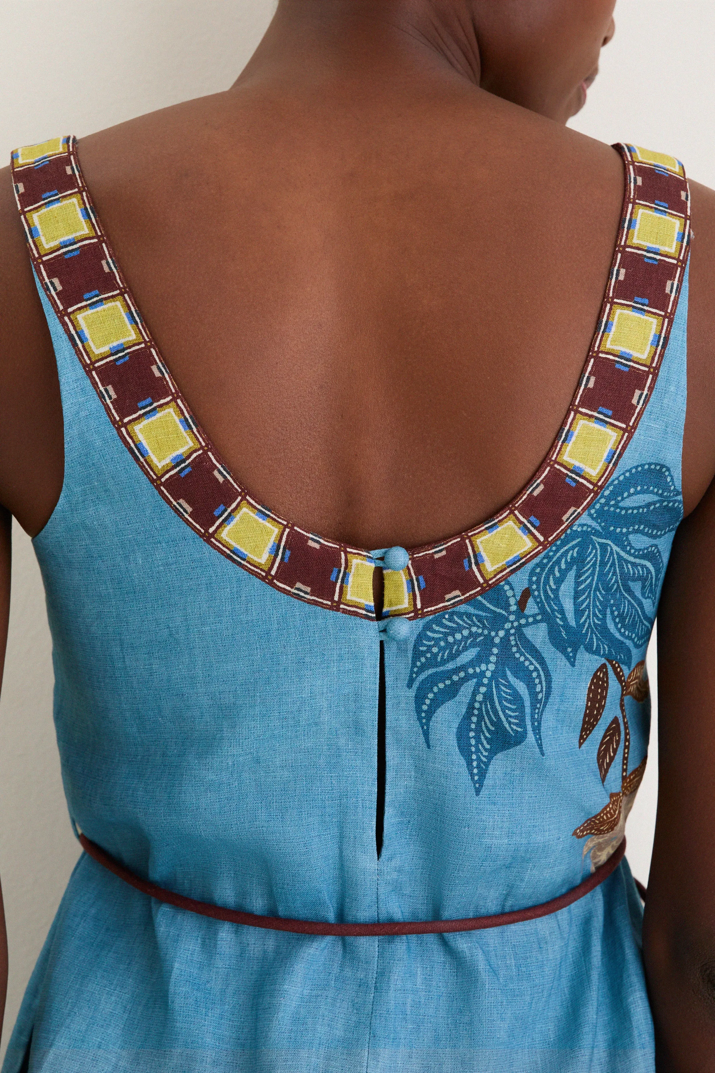 Multi Georgie Sleeveless Midi Dress sold by Tuckernuck product image thumbnail 5