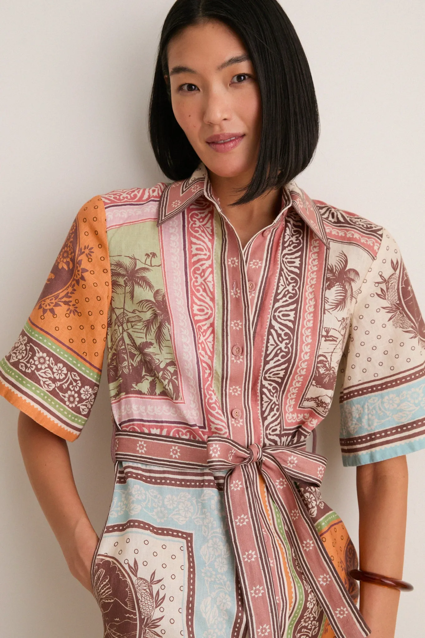 Multi Alberta Mini Dress sold by Tuckernuck product image thumbnail 4