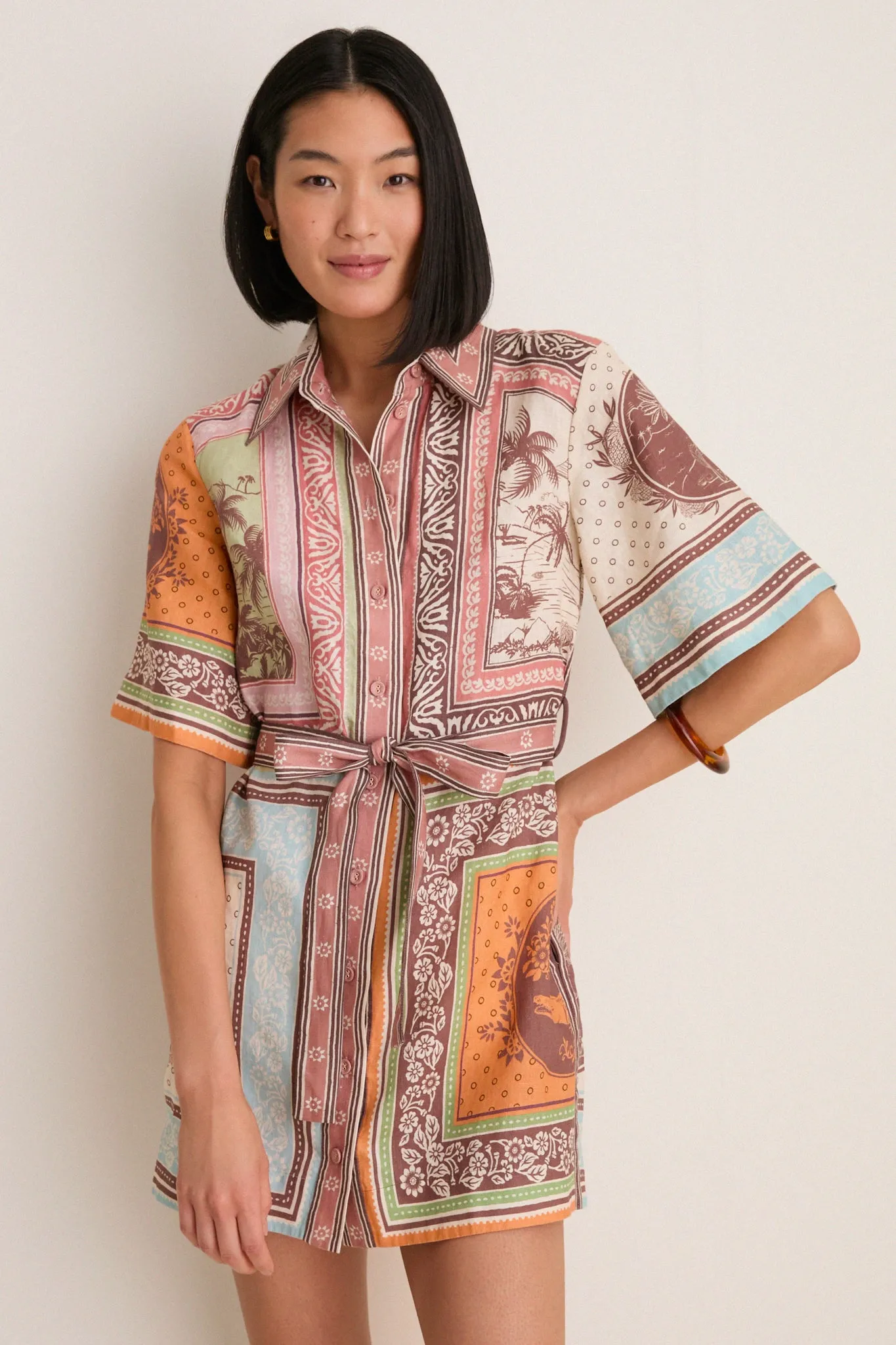 Multi Alberta Mini Dress sold by Tuckernuck